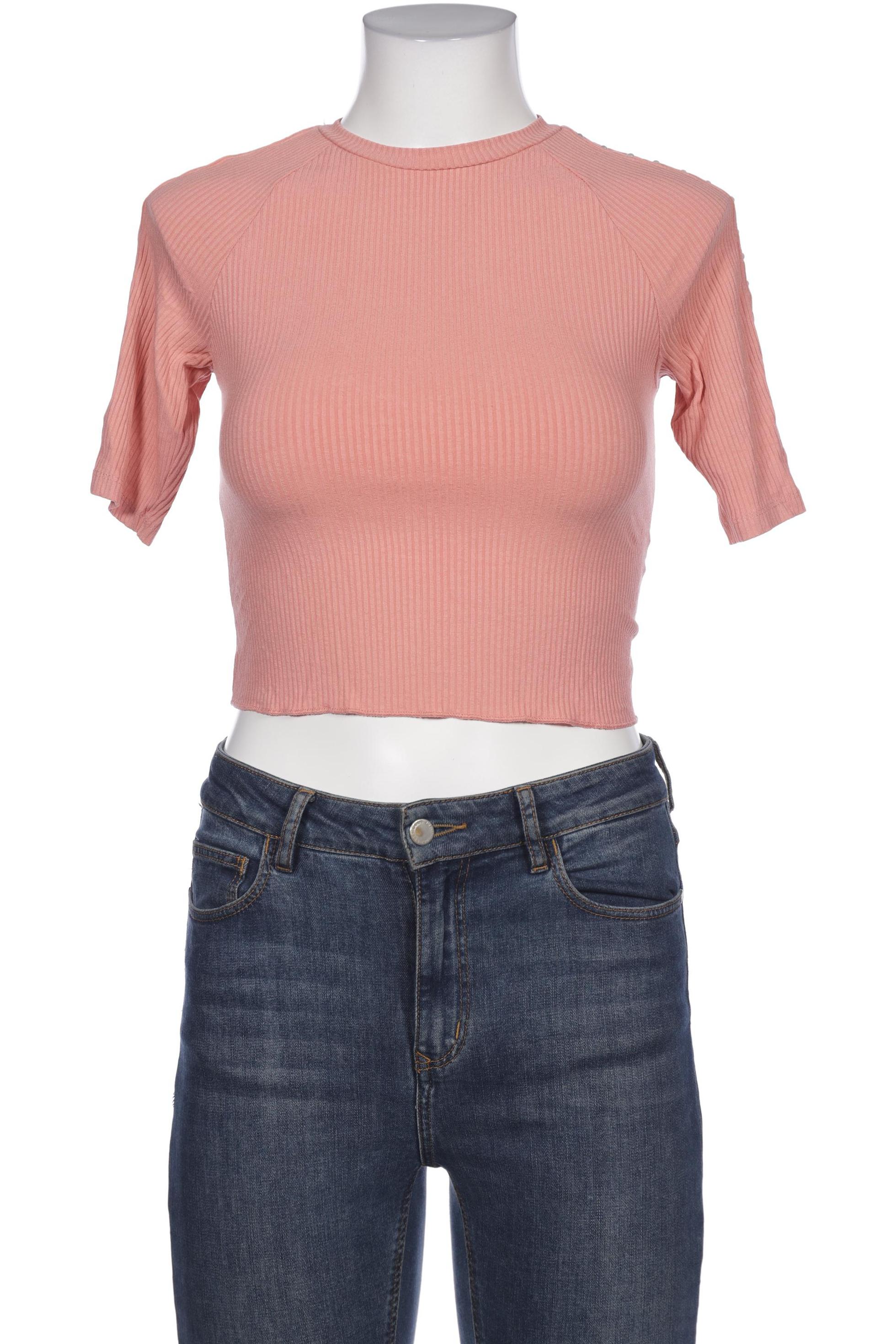 

bershka Damen T-Shirt, pink, Gr. 36