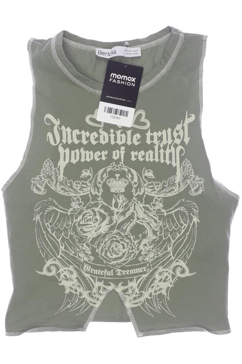 

bershka Damen Top, grün, Gr. 36