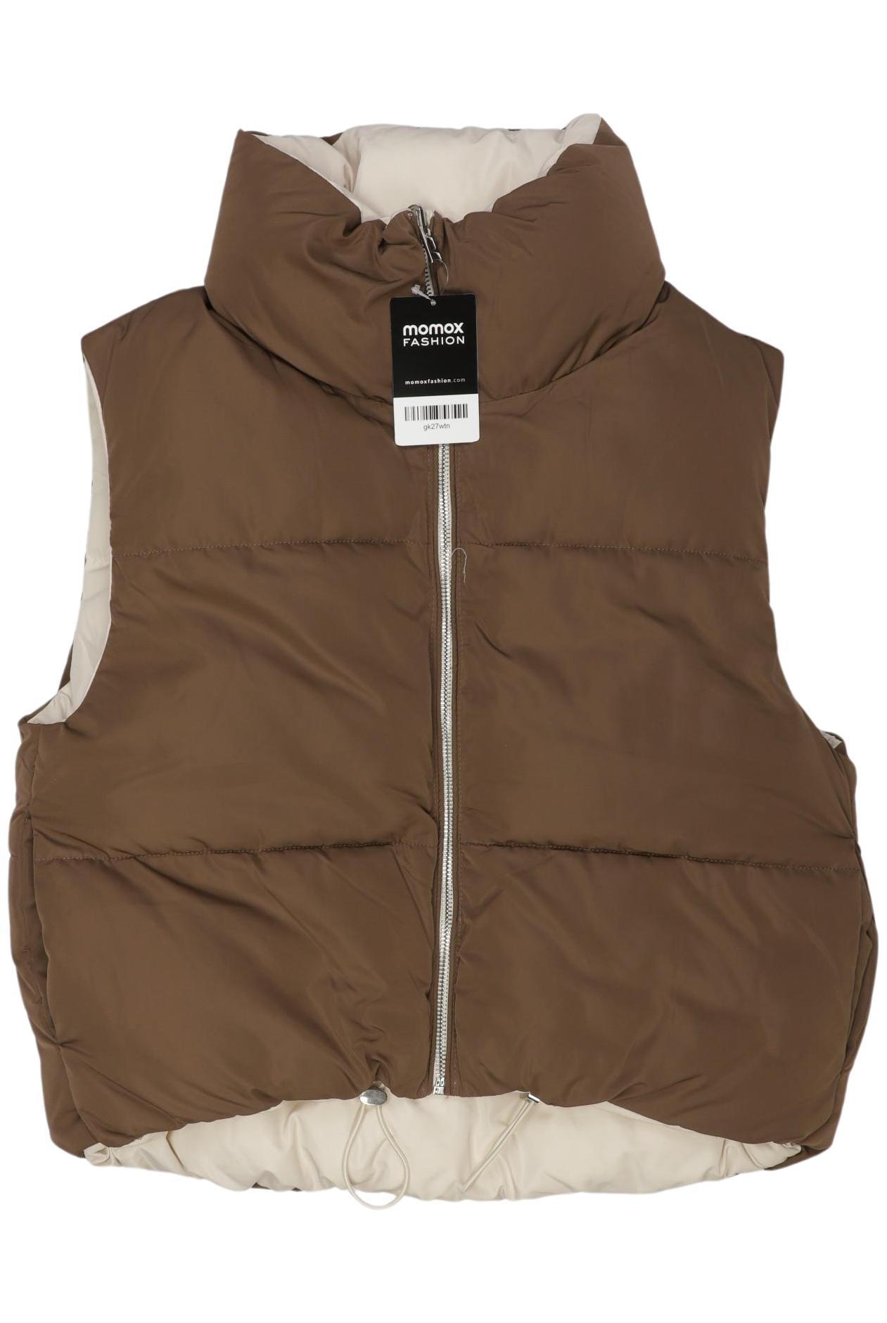 

bershka Damen Weste, braun, Gr. 36