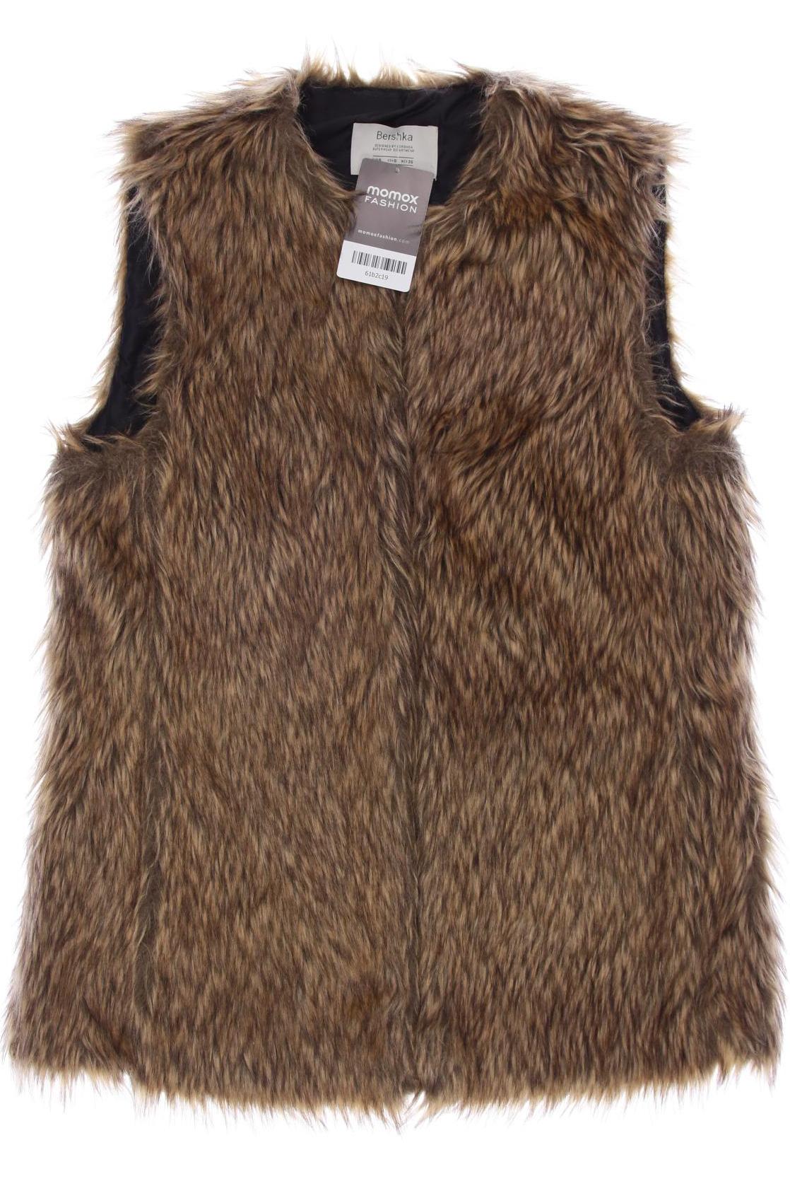 

bershka Damen Weste, braun, Gr. 36