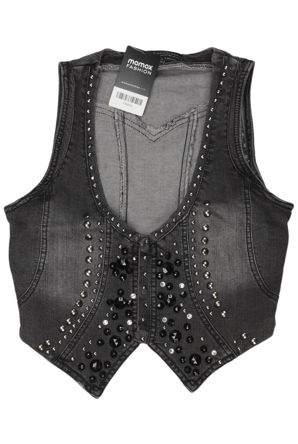 

bershka Damen Weste, grau, Gr. 36