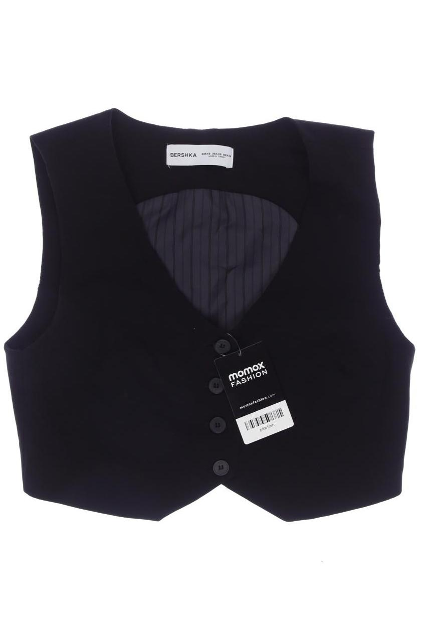

bershka Damen Weste, schwarz, Gr. 34