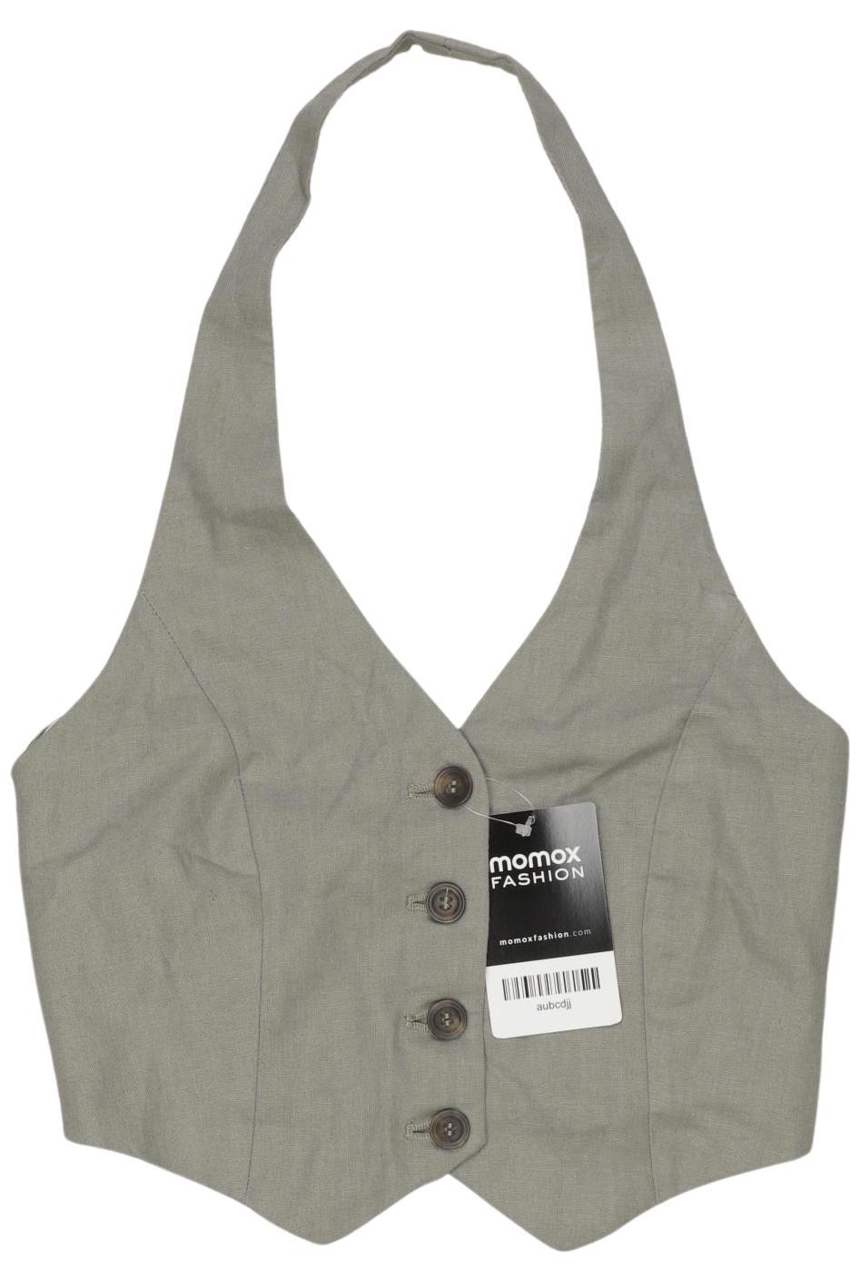 

bershka Damen Weste, grün, Gr. 34