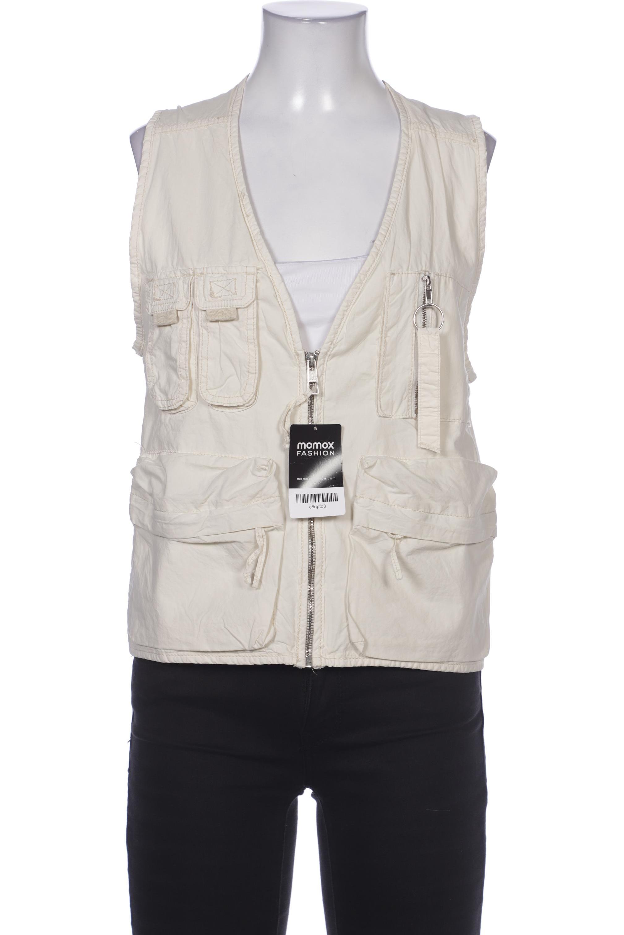 

bershka Damen Weste, cremeweiß, Gr. 34