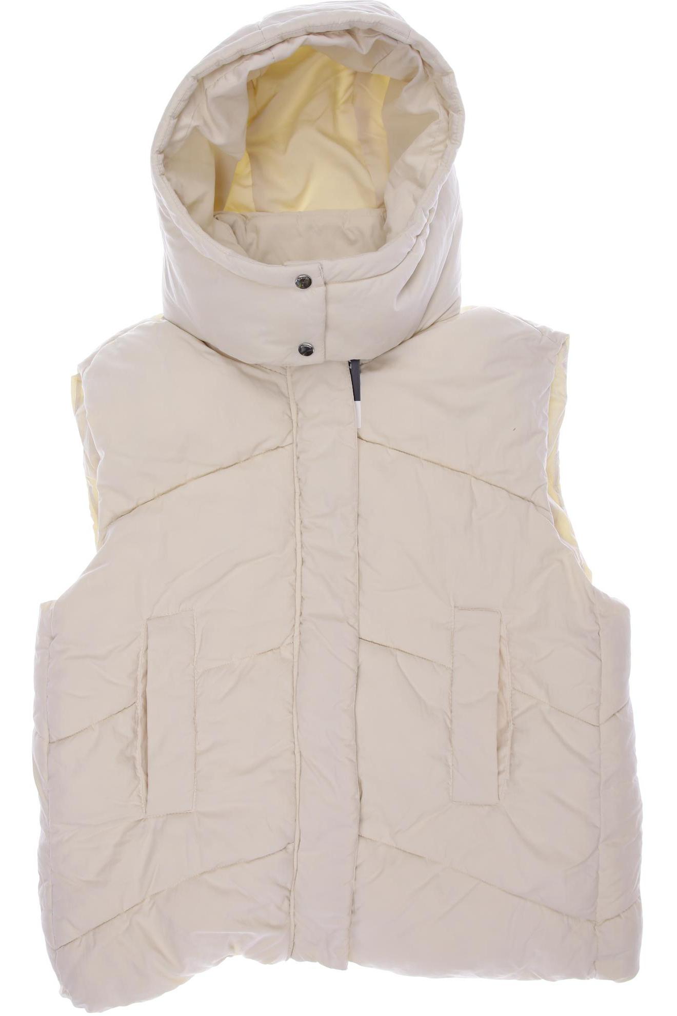 

bershka Damen Weste, cremeweiß