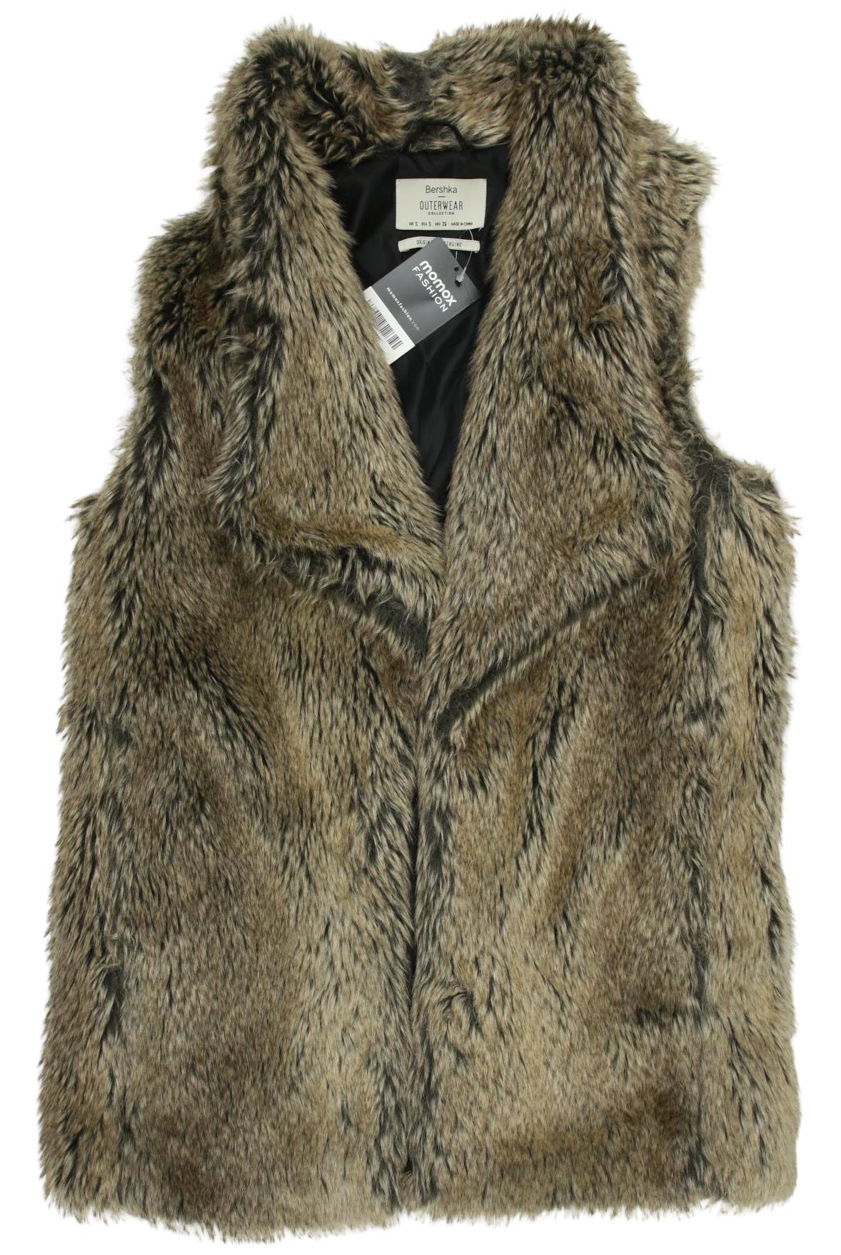 

bershka Damen Weste, braun, Gr. 36