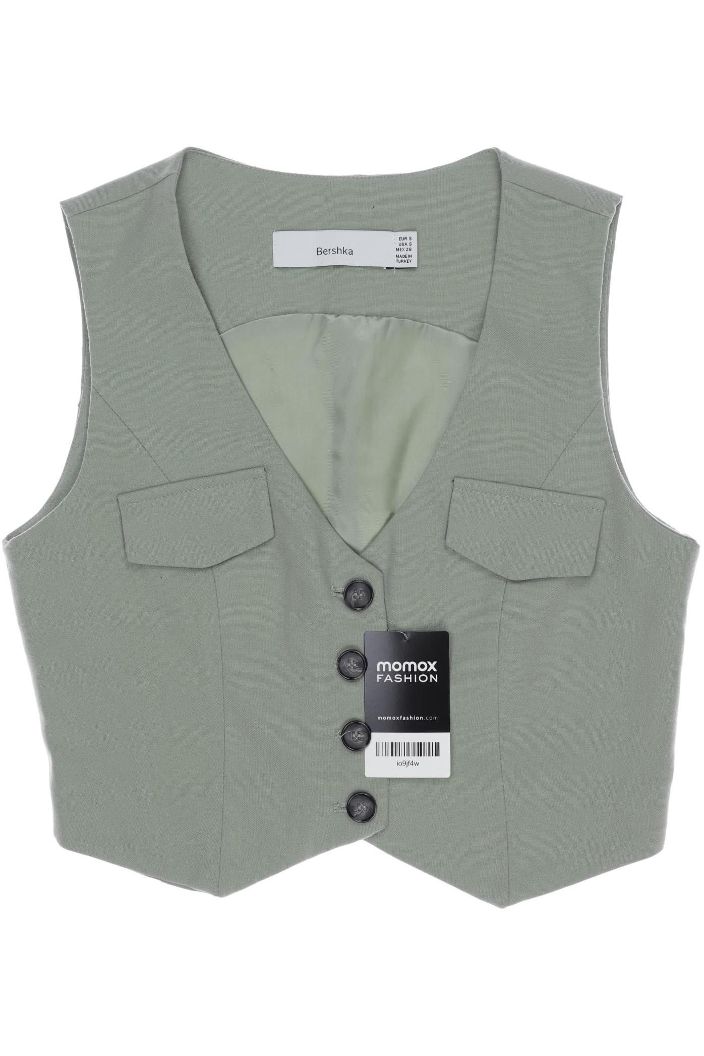

bershka Damen Weste, grün, Gr. 36