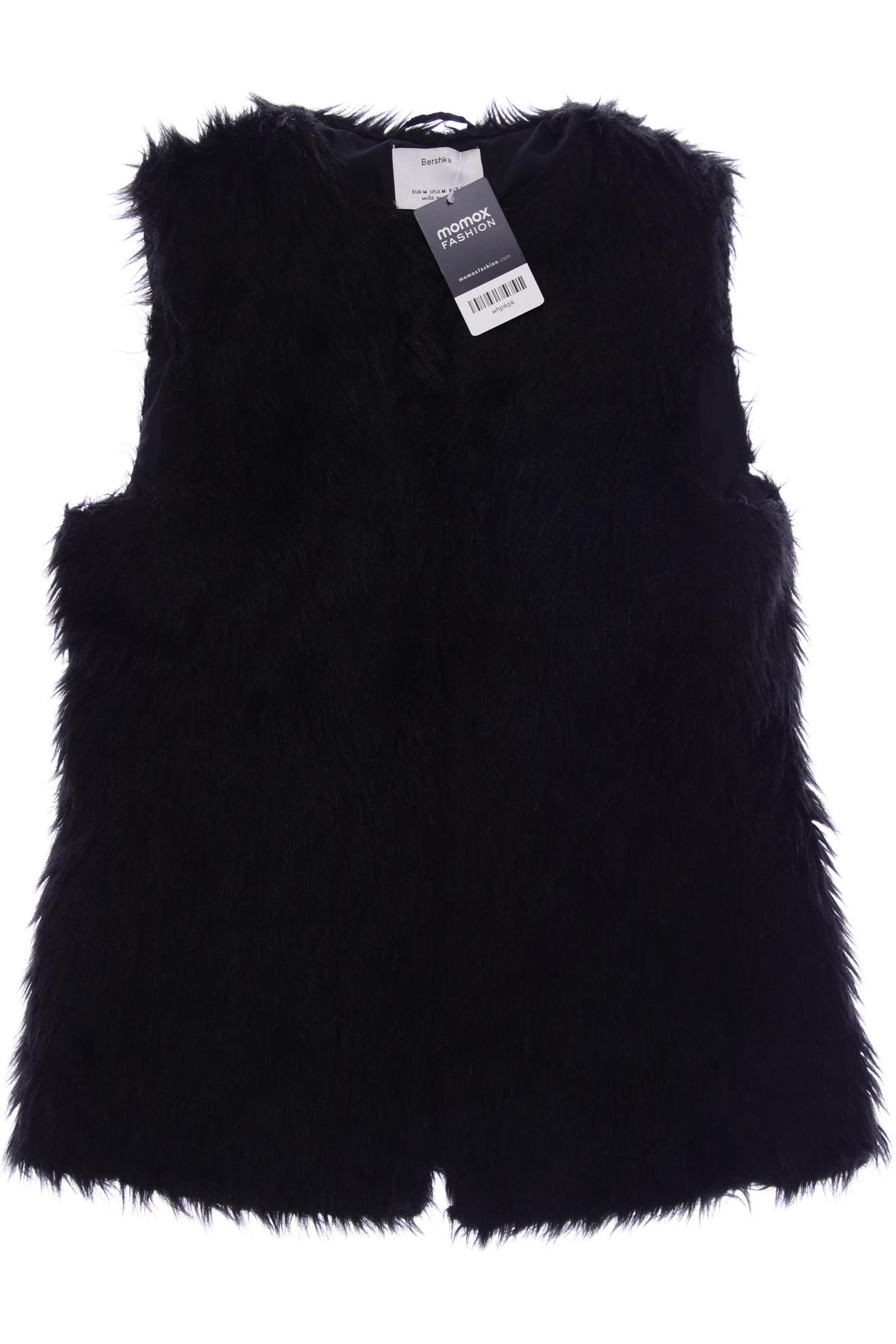 

bershka Damen Weste, schwarz