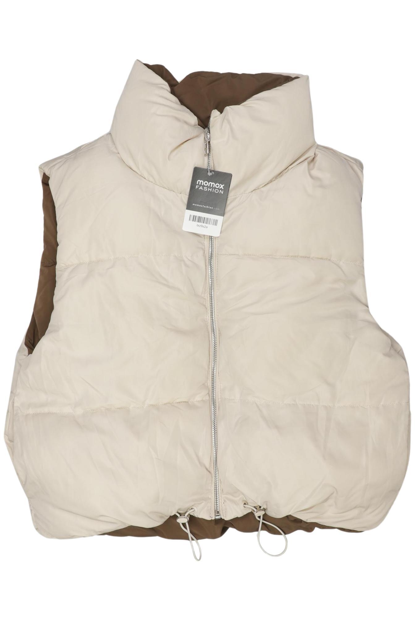 

bershka Damen Weste, cremeweiß, Gr. 42