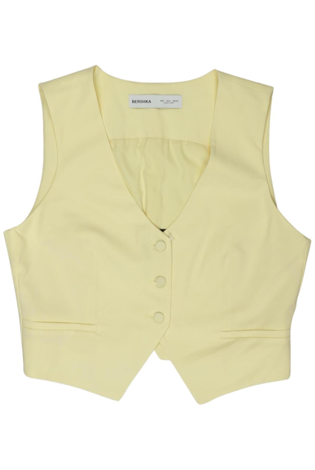 

bershka Damen Weste, gelb, Gr. 42