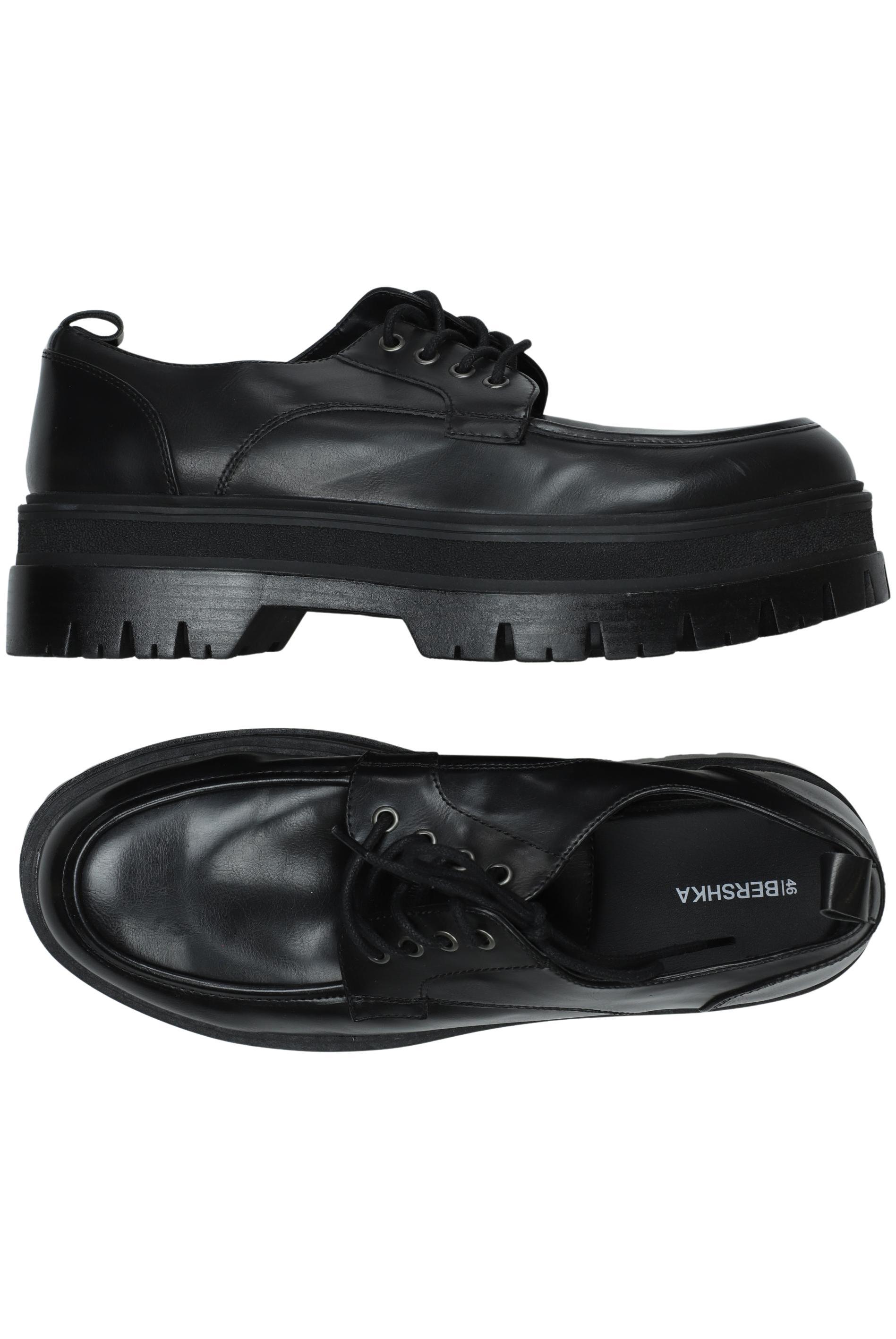 

bershka Herren Halbschuh, schwarz, Gr. 46