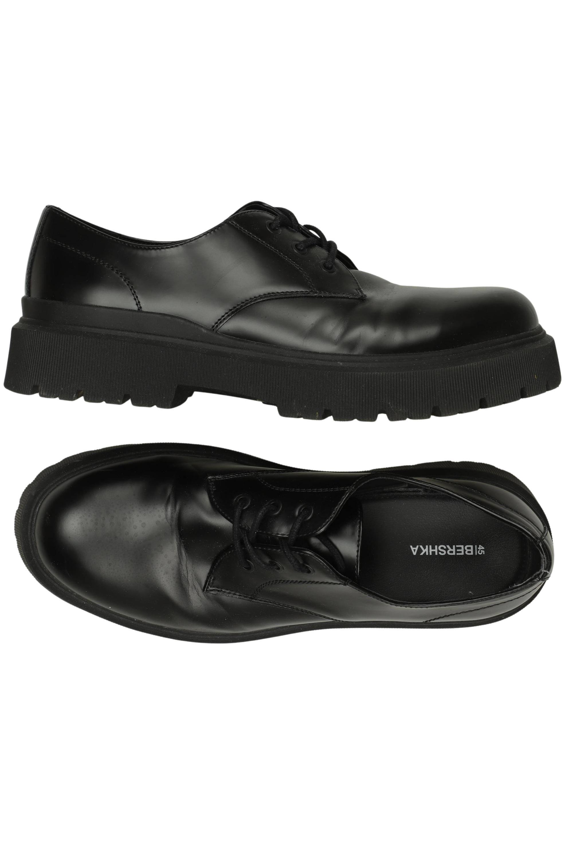 

bershka Herren Halbschuh, schwarz, Gr. 45
