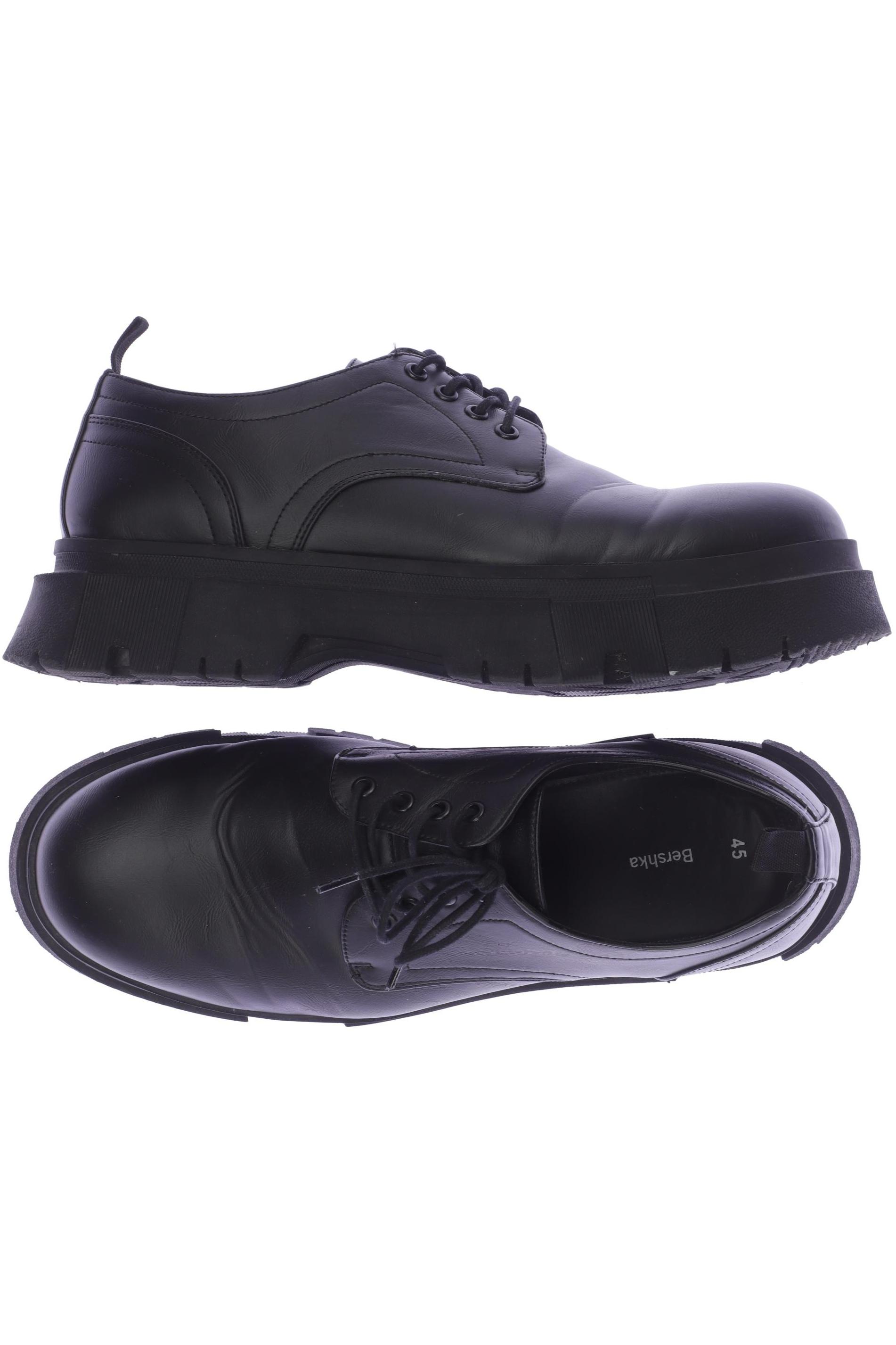 

bershka Herren Halbschuh, schwarz, Gr. 45