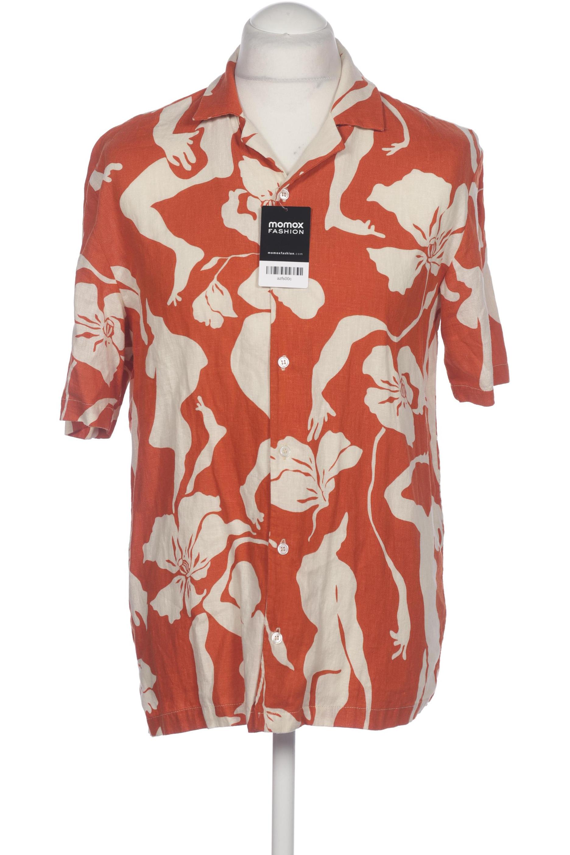 

bershka Herren Hemd, orange, Gr. 46