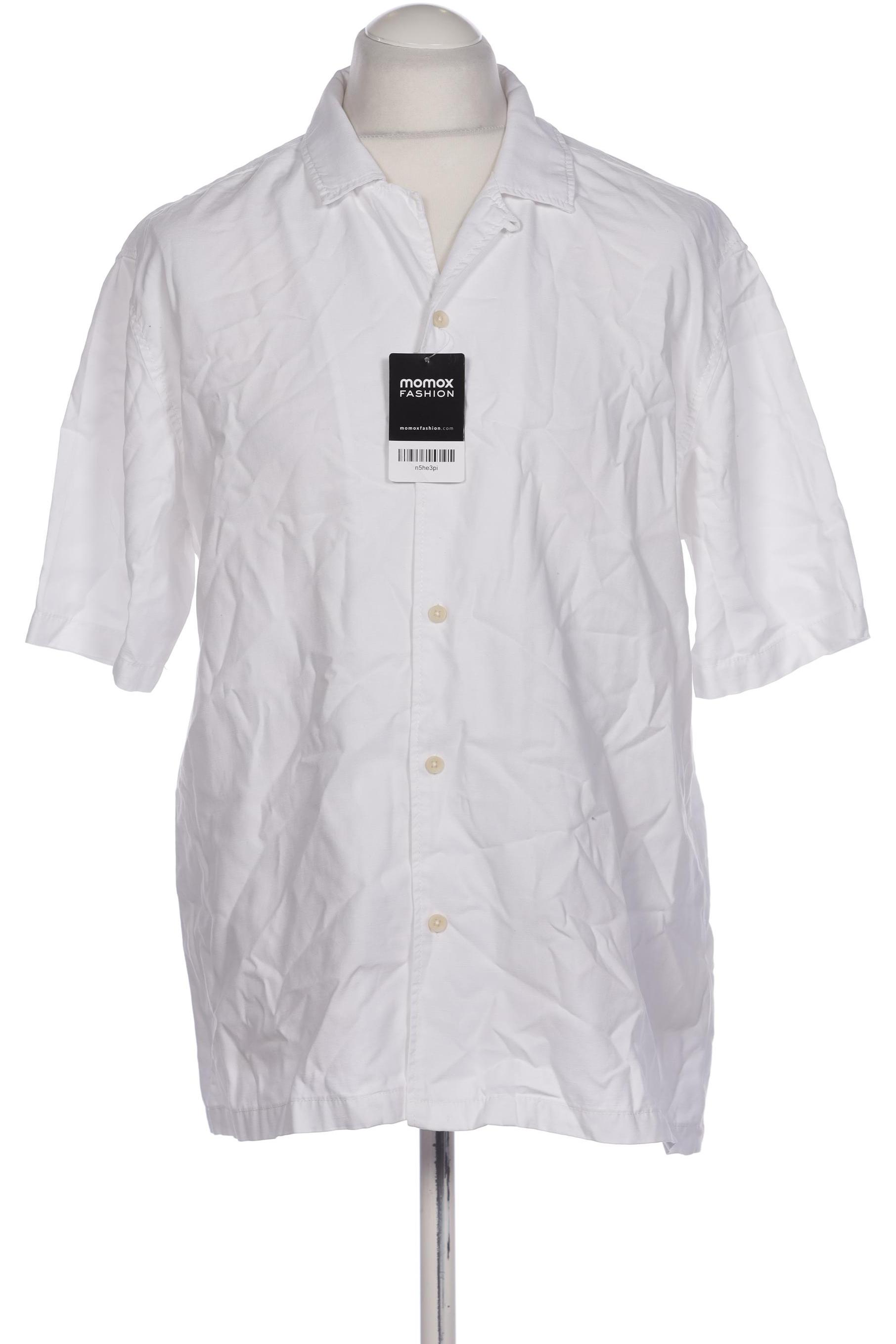 

bershka Herren Hemd, weiß, Gr. 48