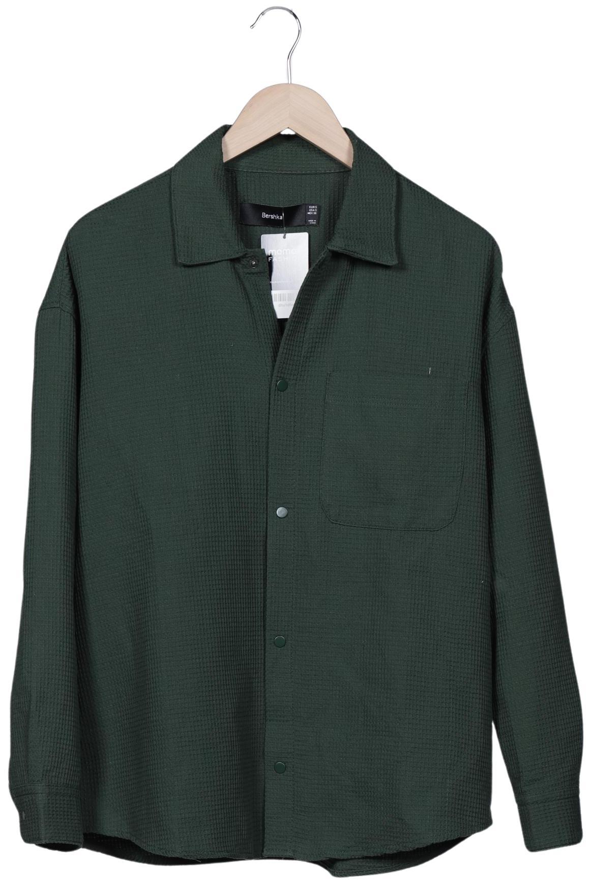 

bershka Herren Hemd, grün, Gr. 46