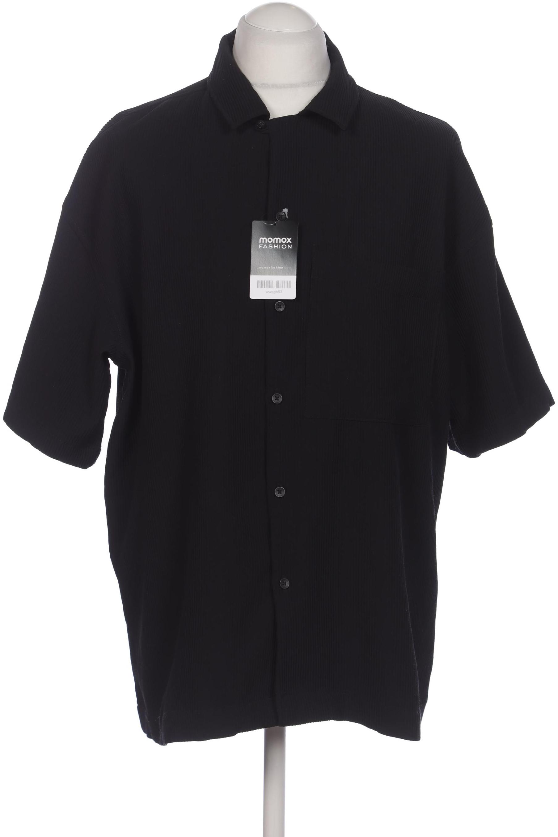 

bershka Herren Hemd, schwarz, Gr. 48