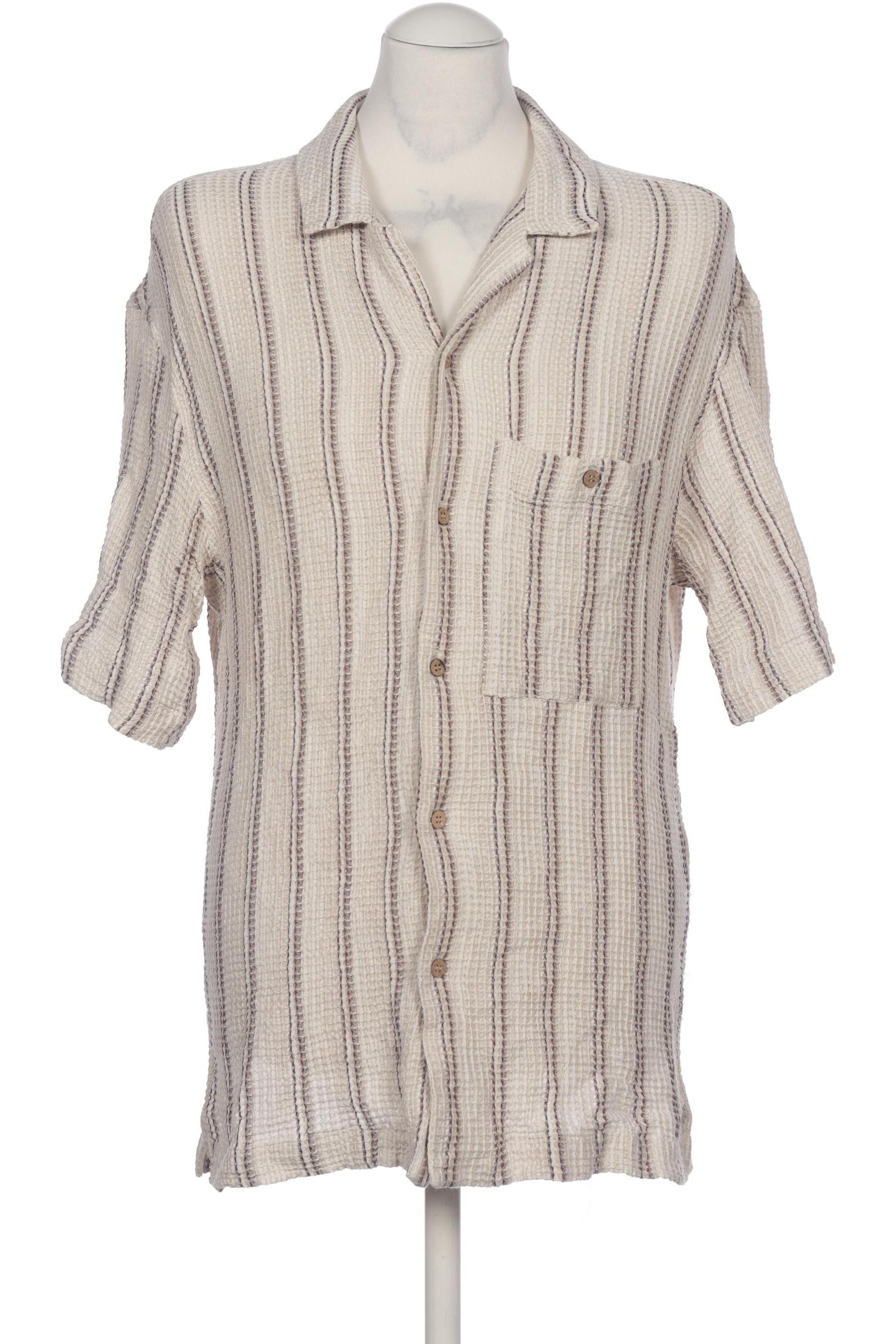 

bershka Herren Hemd, beige, Gr. 52