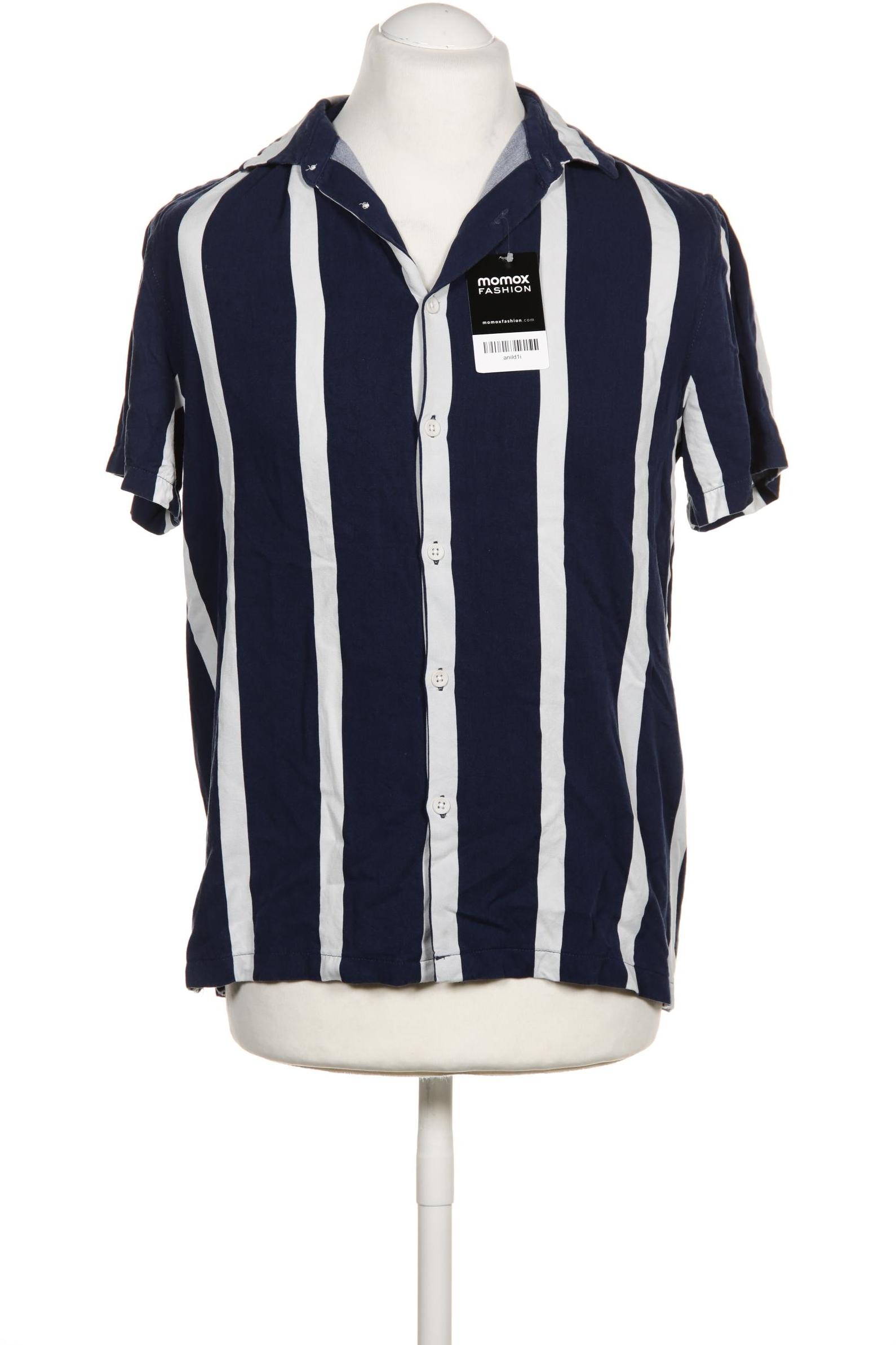 

bershka Herren Hemd, marineblau, Gr. 48