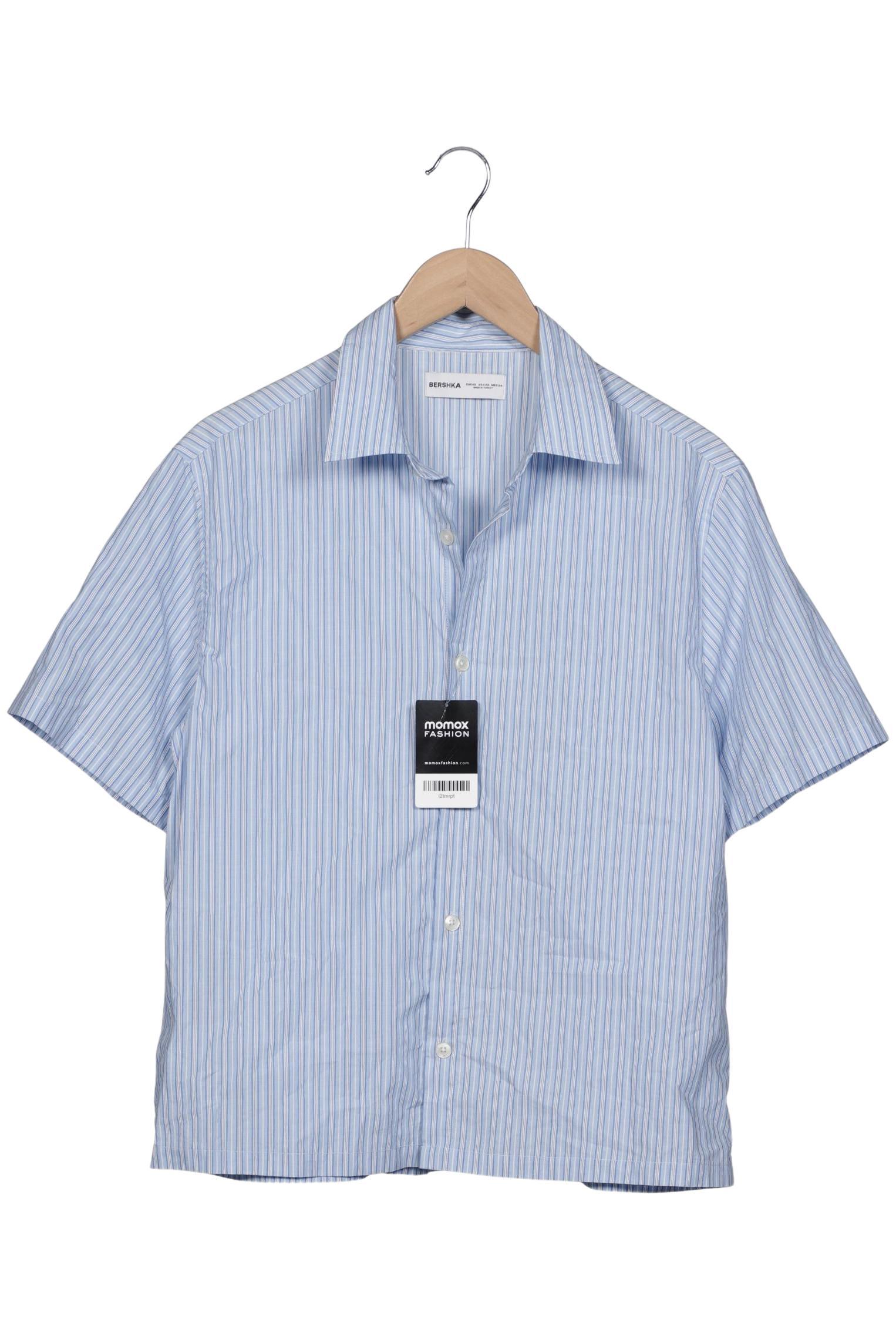 

bershka Herren Hemd, hellblau, Gr. 44