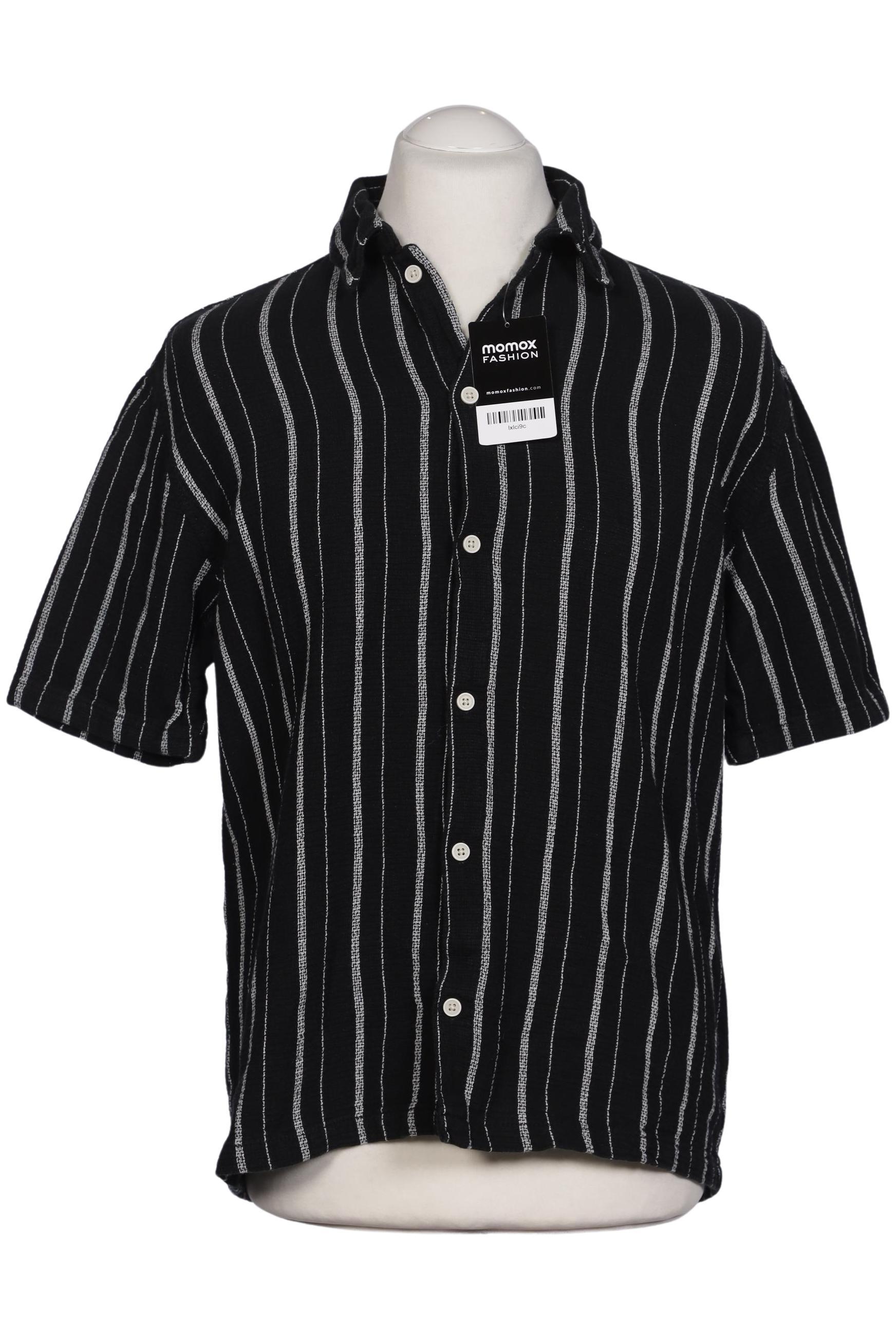 

bershka Herren Hemd, schwarz, Gr. 46