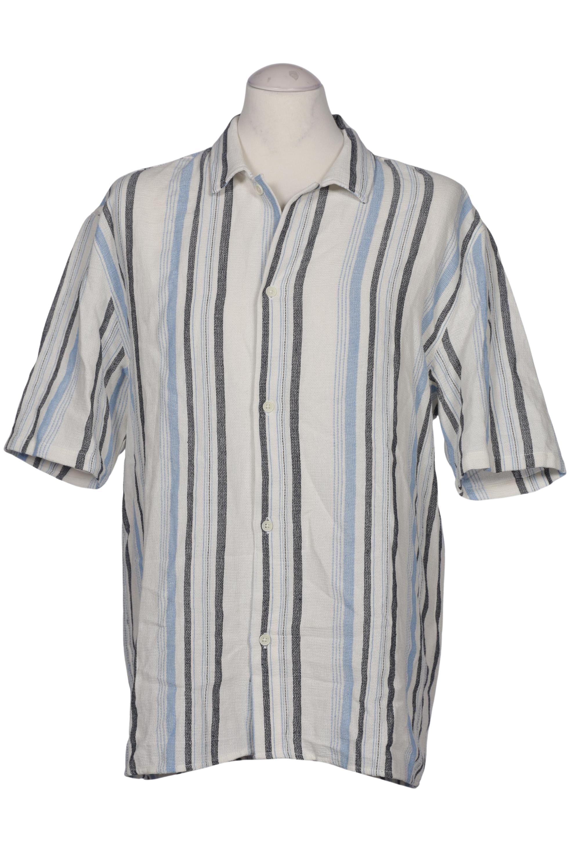 

bershka Herren Hemd, weiß, Gr. 48