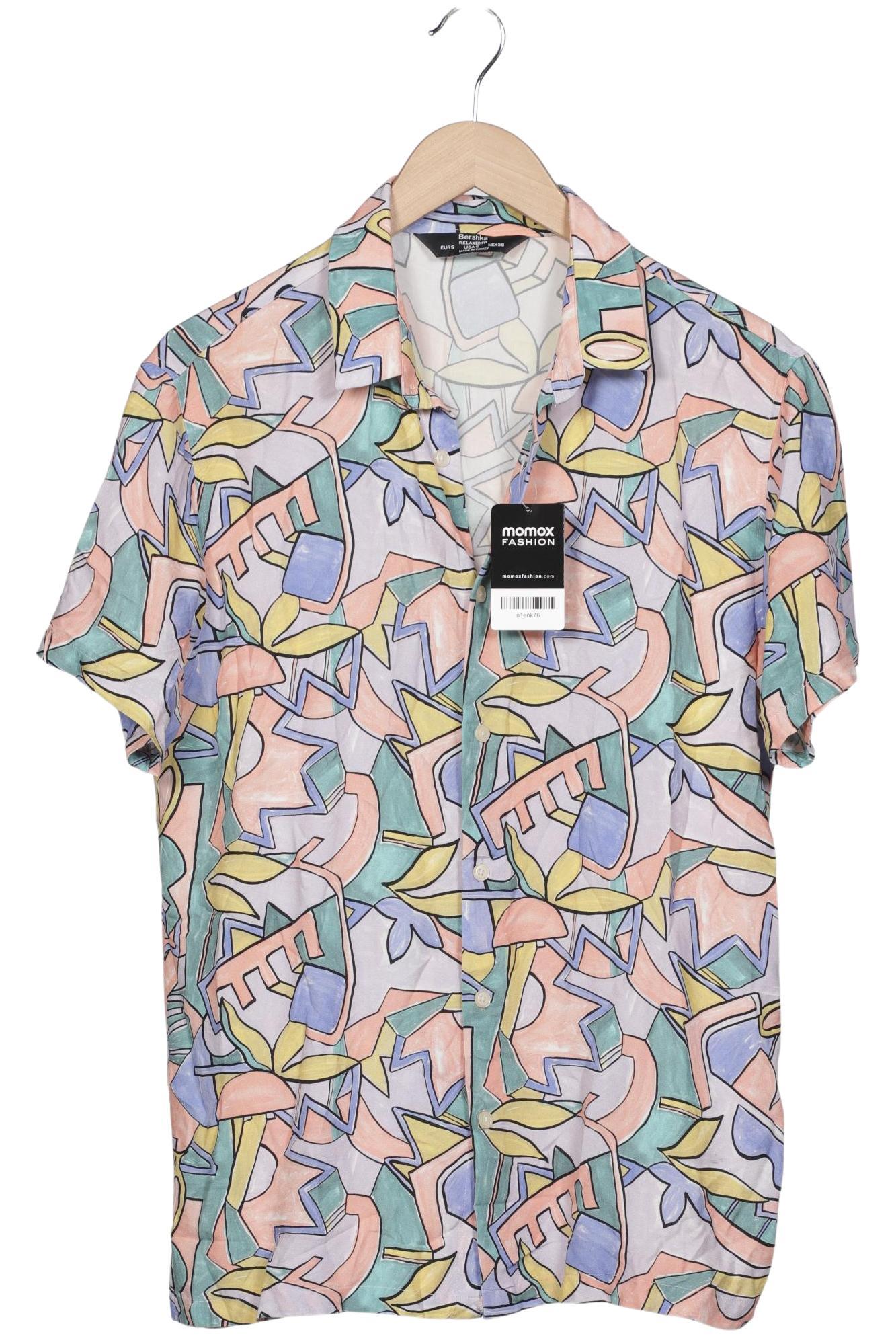 

bershka Herren Hemd, mehrfarbig, Gr. 46