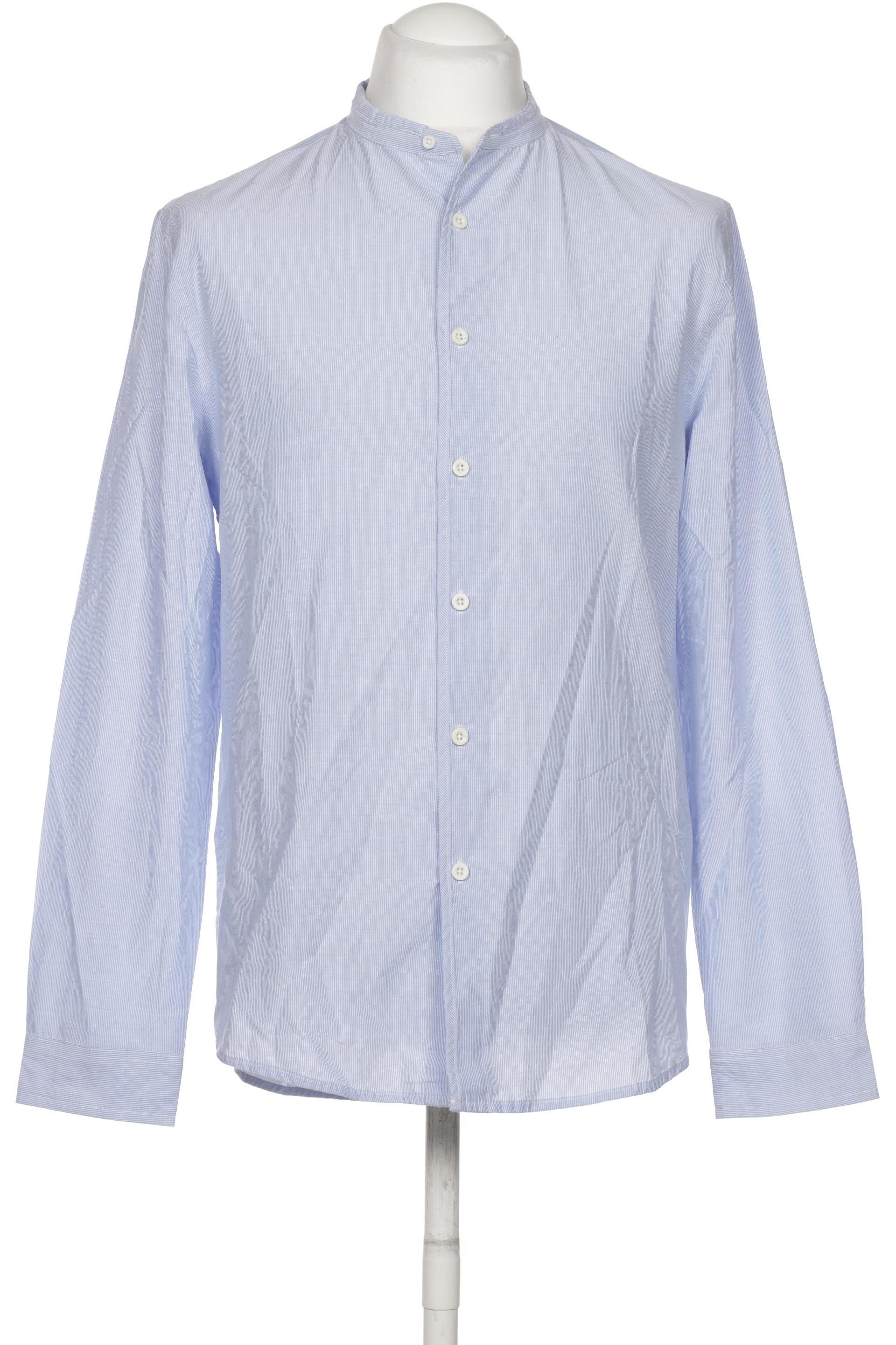 

bershka Herren Hemd, hellblau, Gr. 48