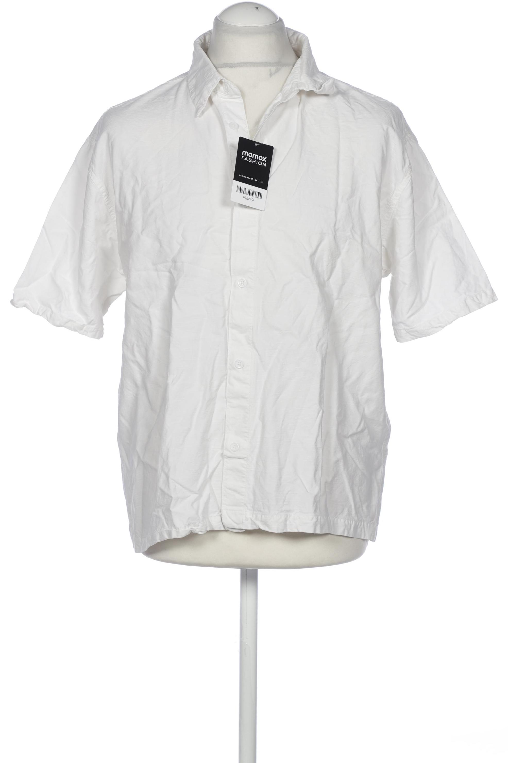

bershka Herren Hemd, cremeweiß, Gr. 52