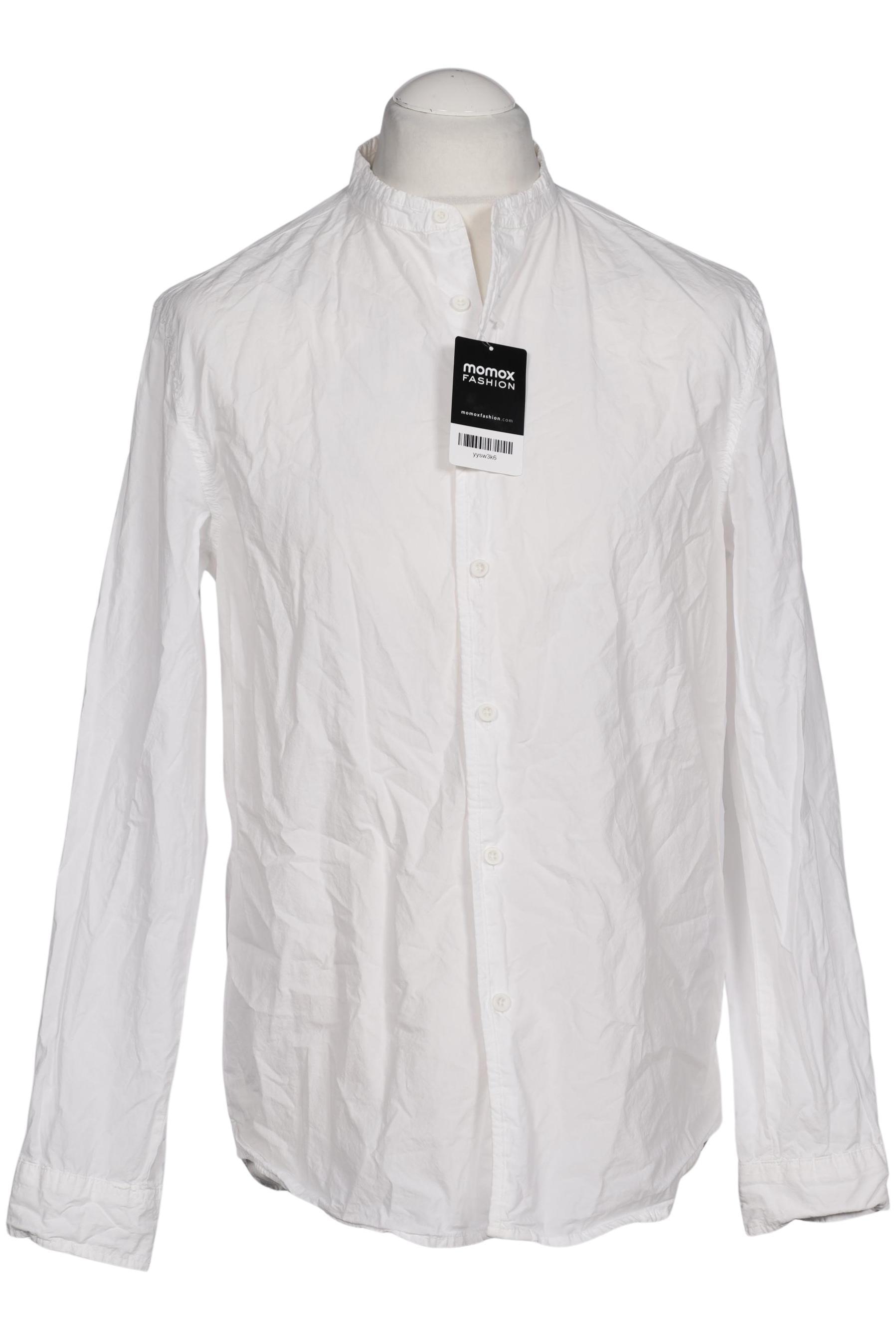 

bershka Herren Hemd, weiß, Gr. 48