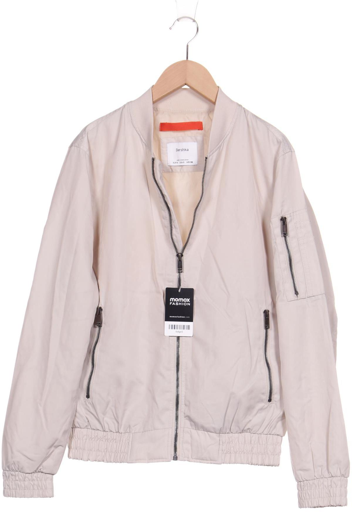 

bershka Herren Jacke, cremeweiß