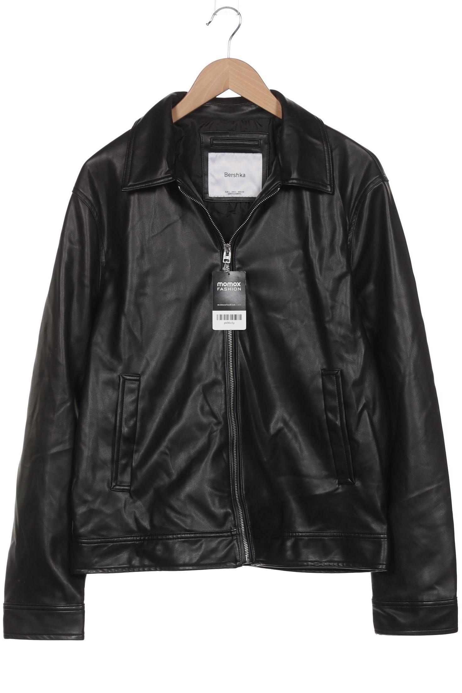 

bershka Herren Jacke, schwarz, Gr. 52