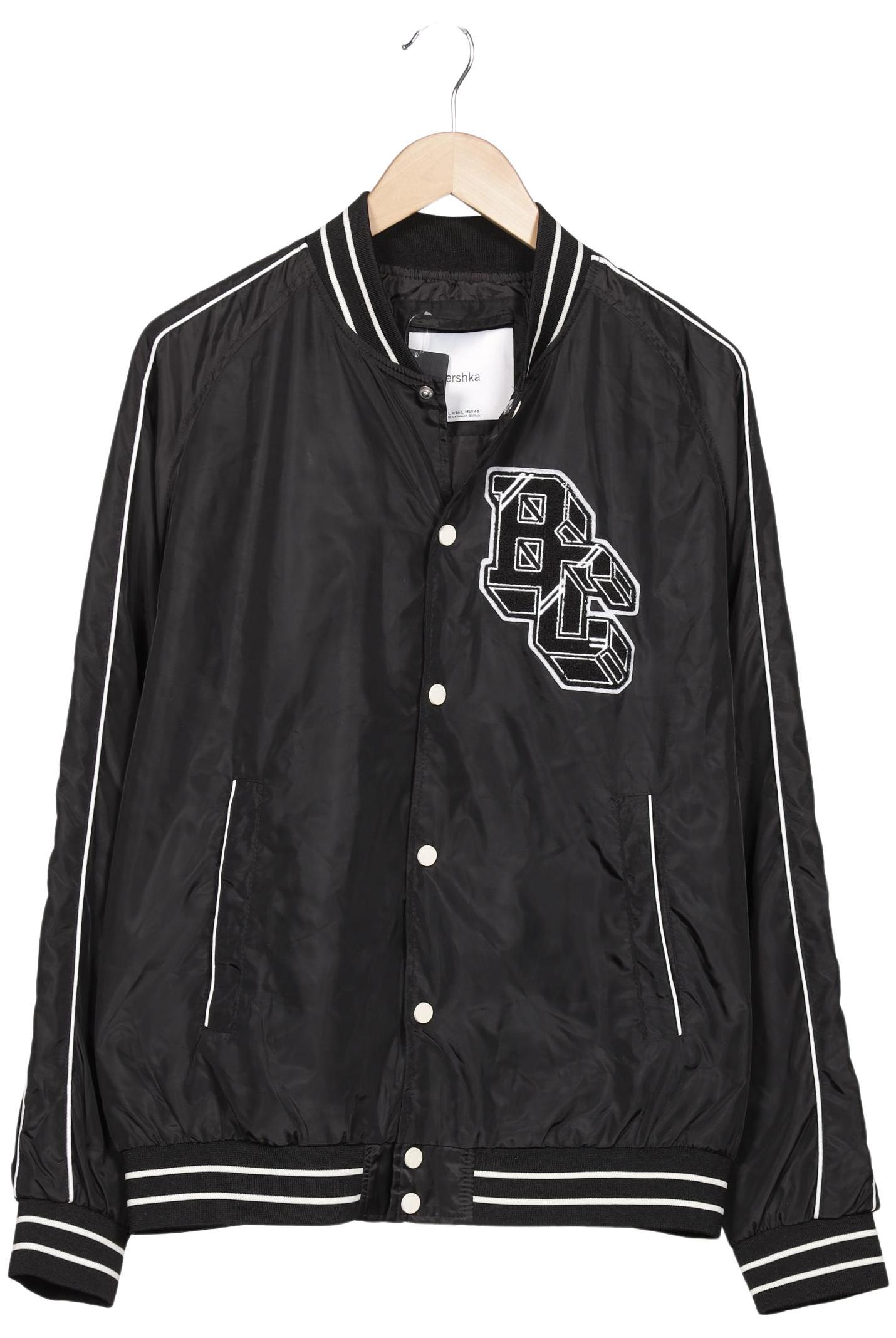 

bershka Herren Jacke, schwarz, Gr. 52