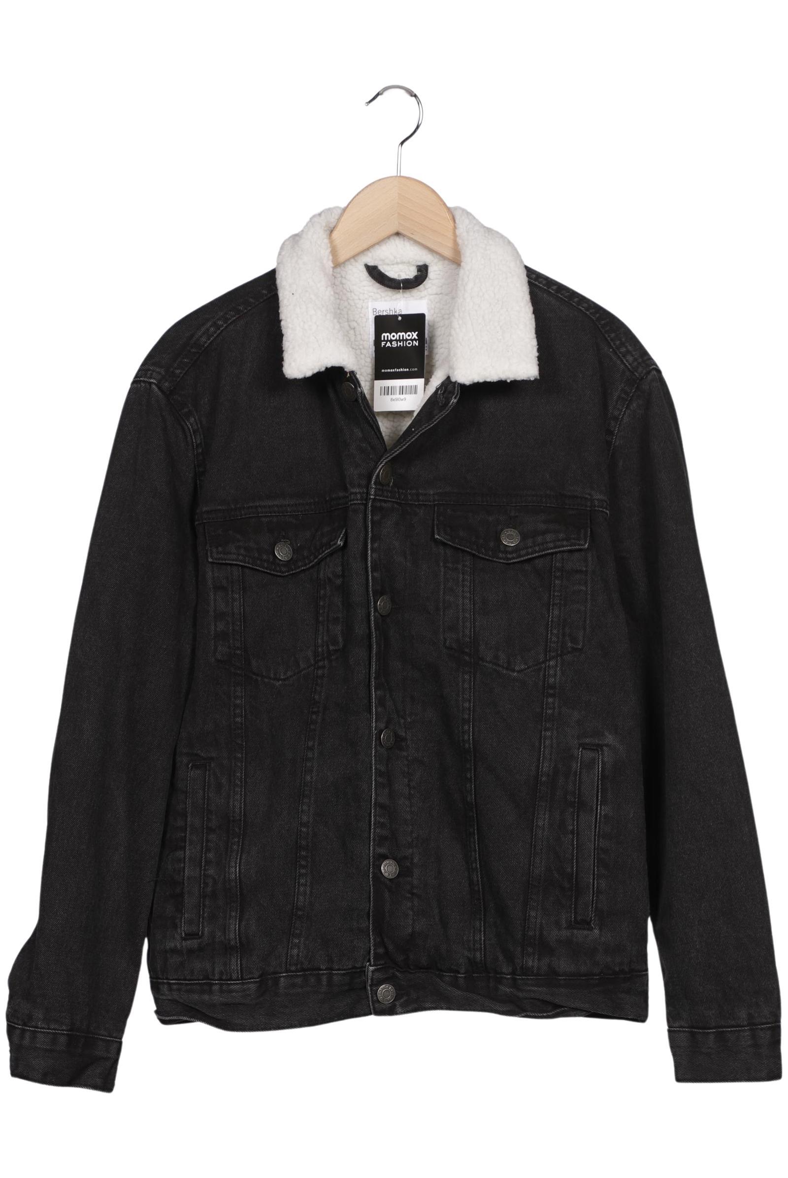 

bershka Herren Jacke, schwarz, Gr. 48