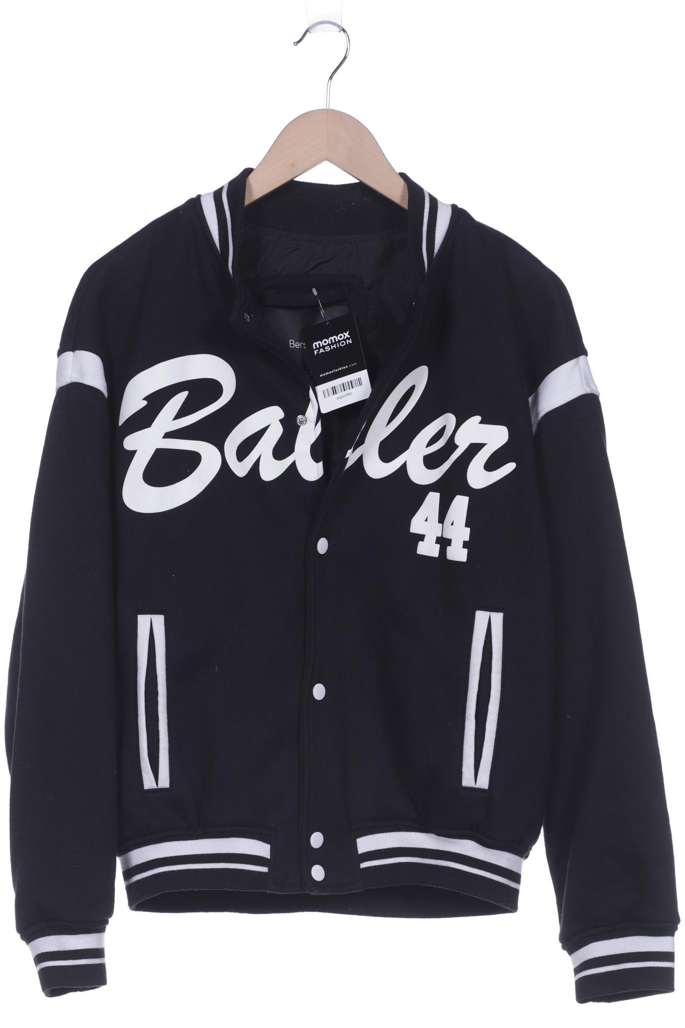 

bershka Herren Jacke, schwarz, Gr. 46