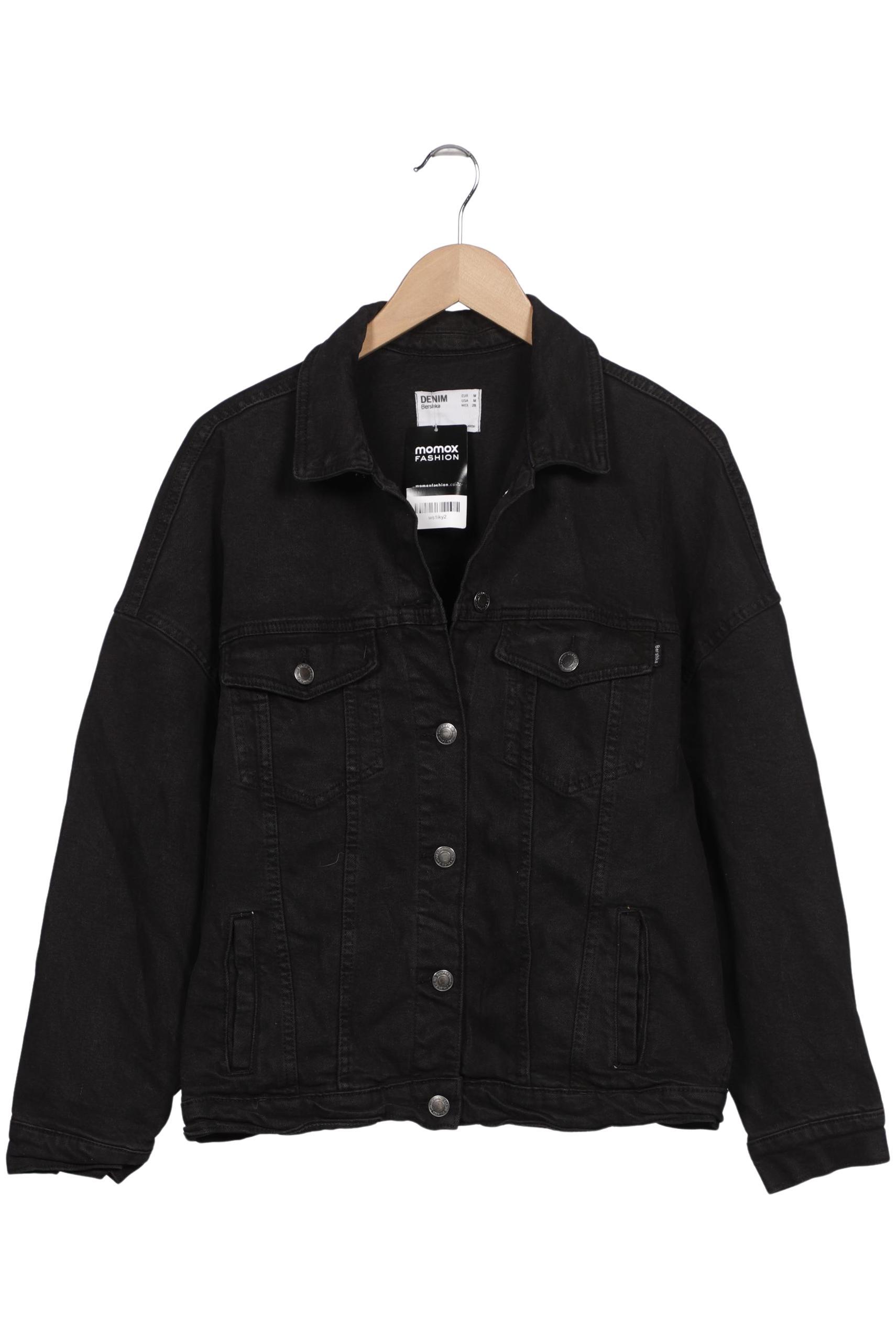 

bershka Herren Jacke, schwarz, Gr. 48