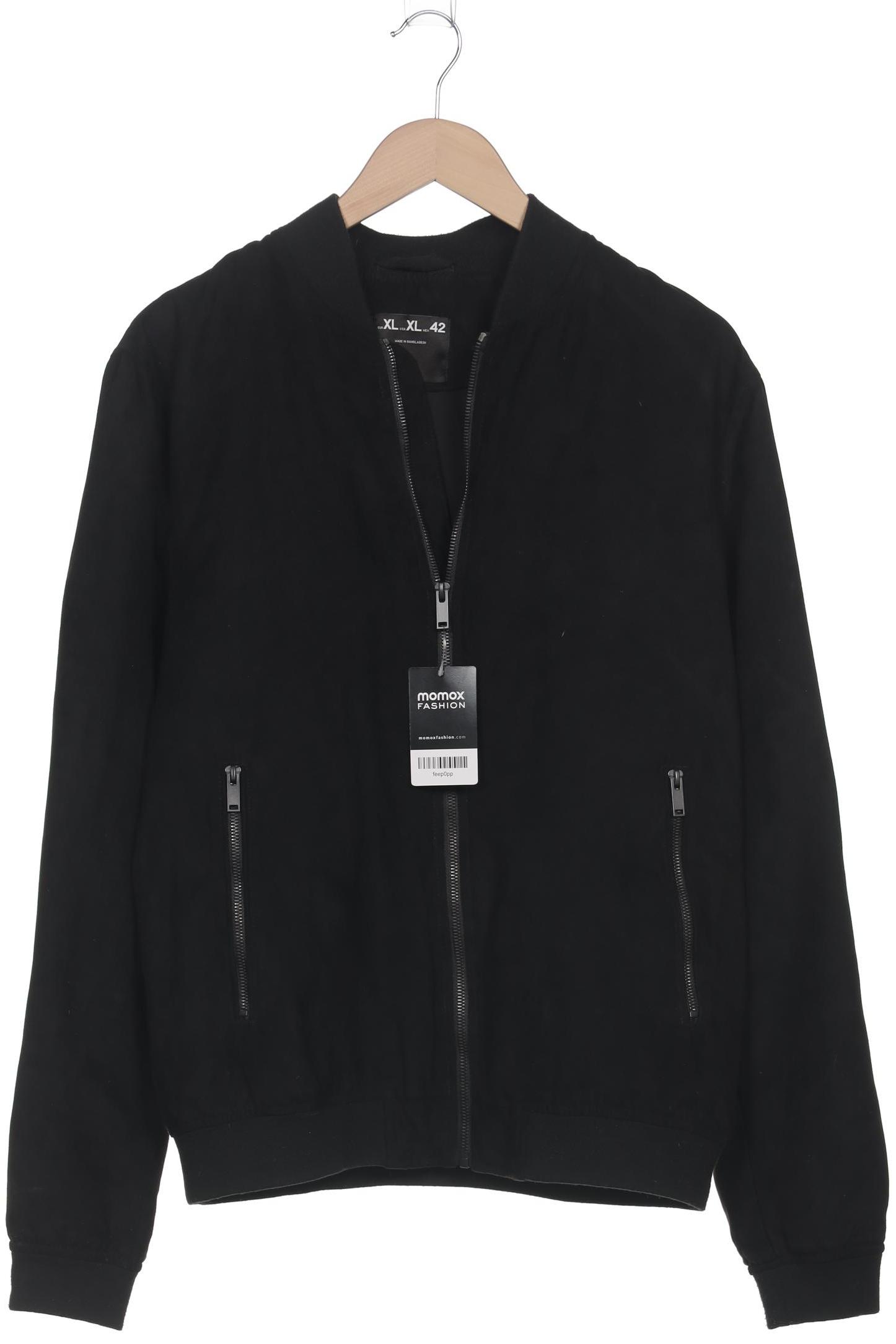 

bershka Herren Jacke, schwarz, Gr. 54