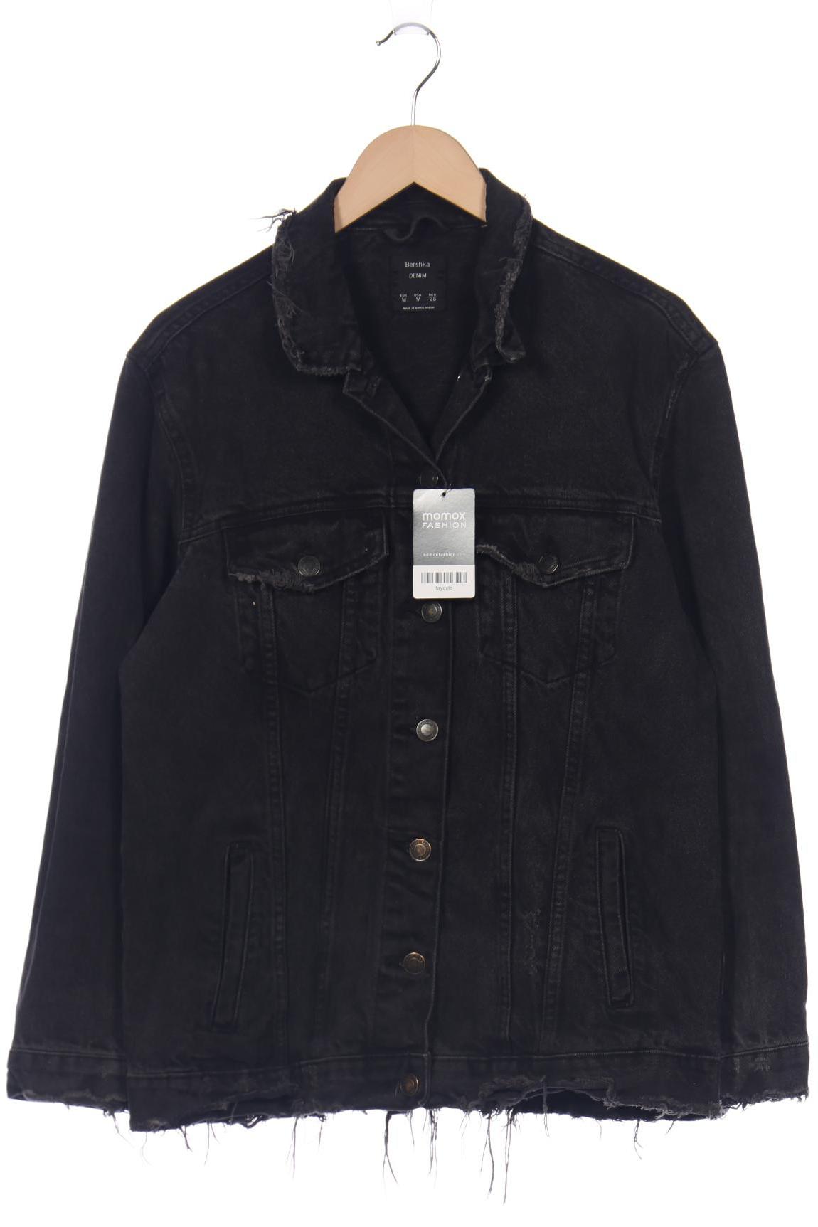 

bershka Herren Jacke, schwarz, Gr. 48