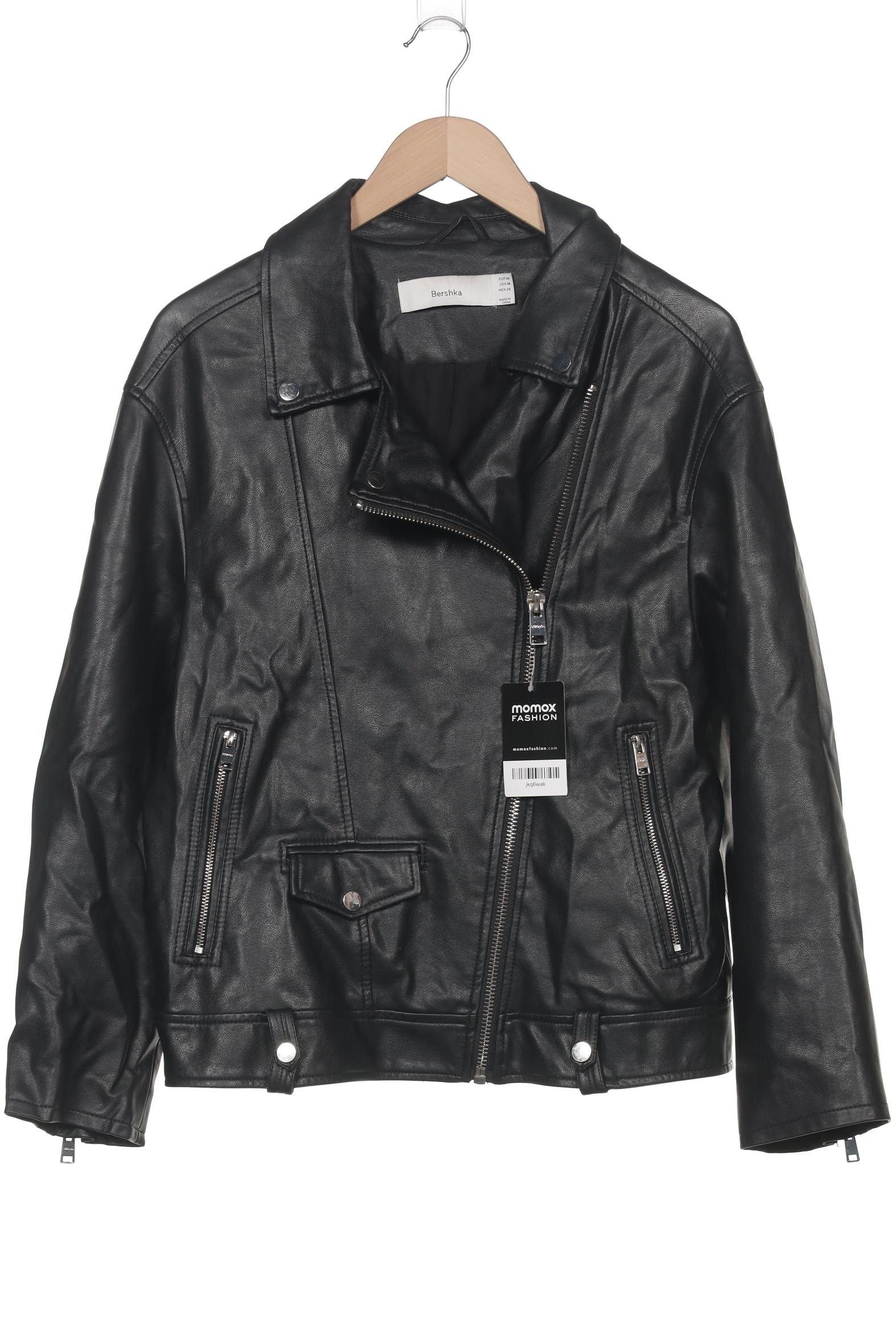 

bershka Herren Jacke, schwarz, Gr. 48