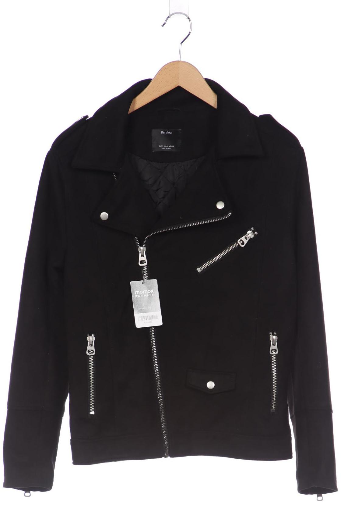 

bershka Herren Jacke, schwarz, Gr. 46