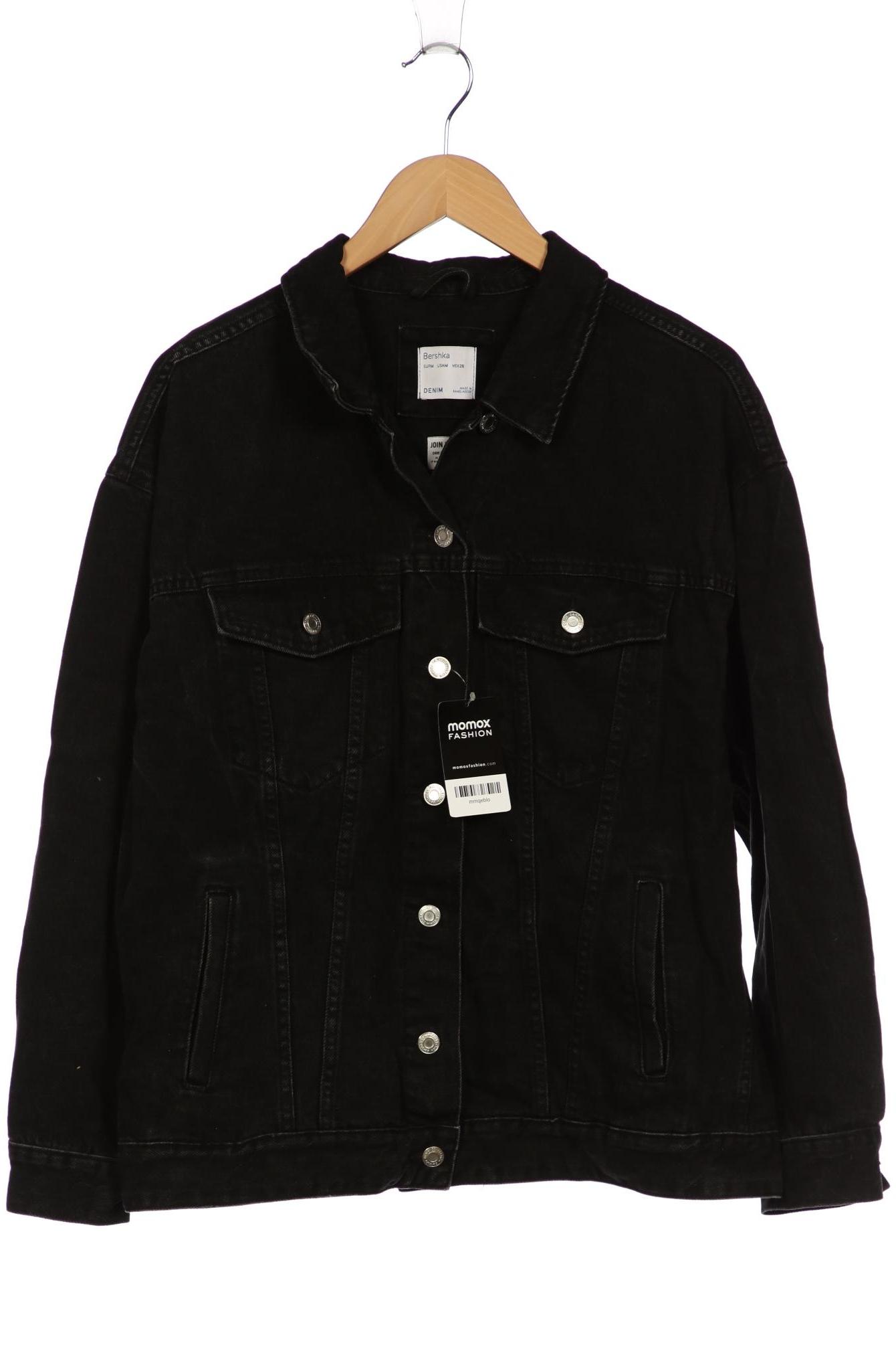 

bershka Herren Jacke, schwarz, Gr. 48
