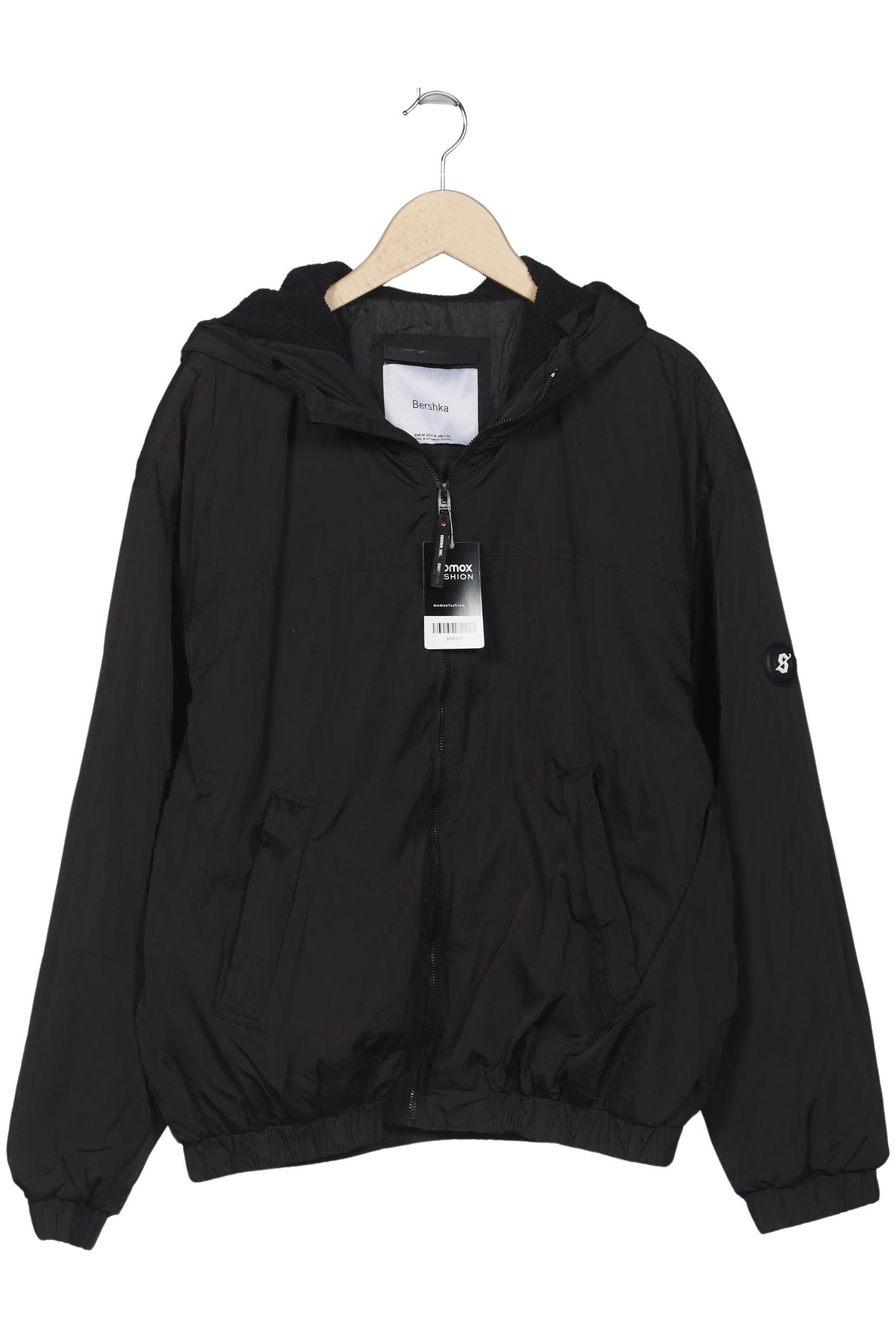 

bershka Herren Jacke, schwarz, Gr. 48