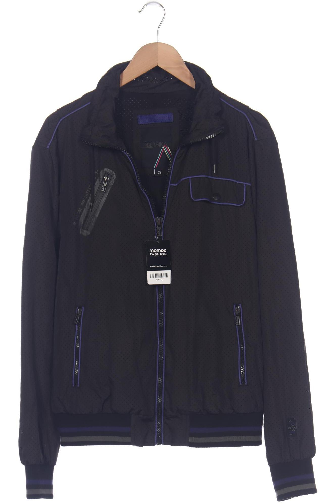 

bershka Herren Jacke, schwarz, Gr. 52