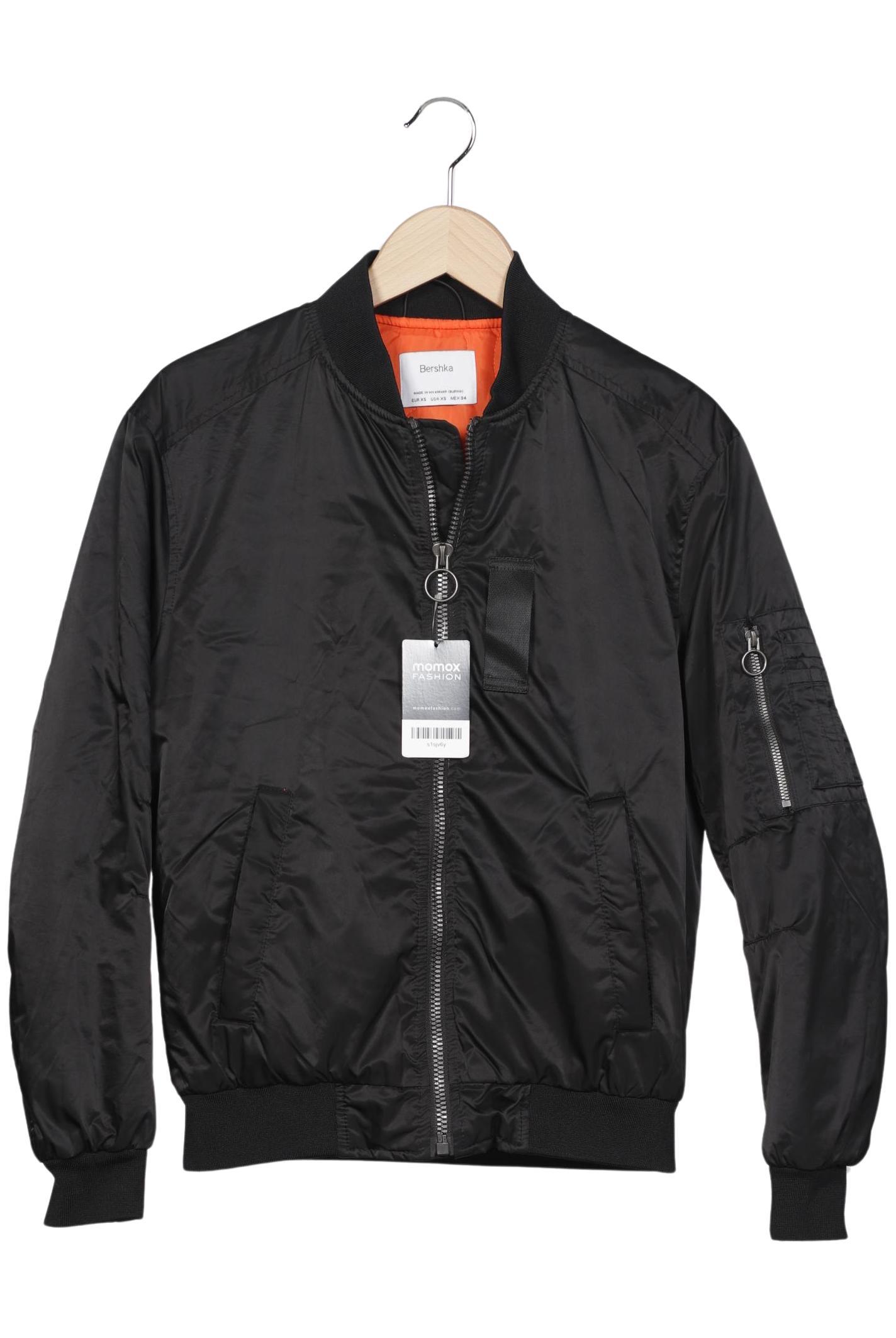 

bershka Herren Jacke, schwarz, Gr. 44