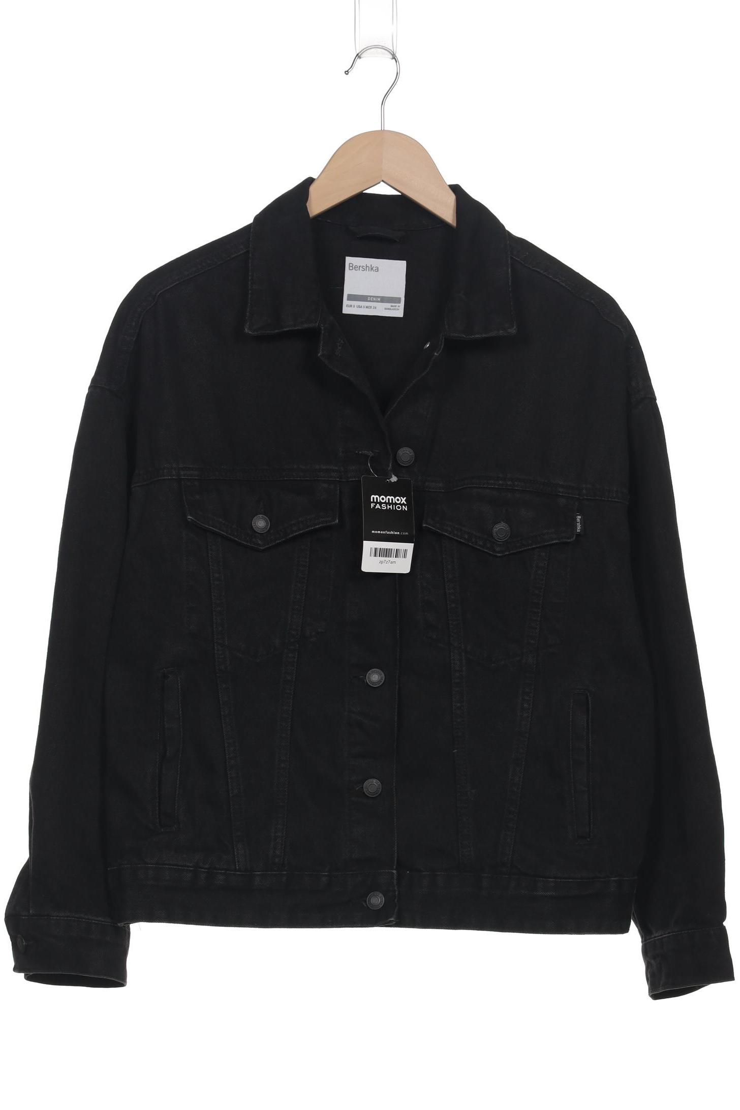 

bershka Herren Jacke, schwarz, Gr. 46
