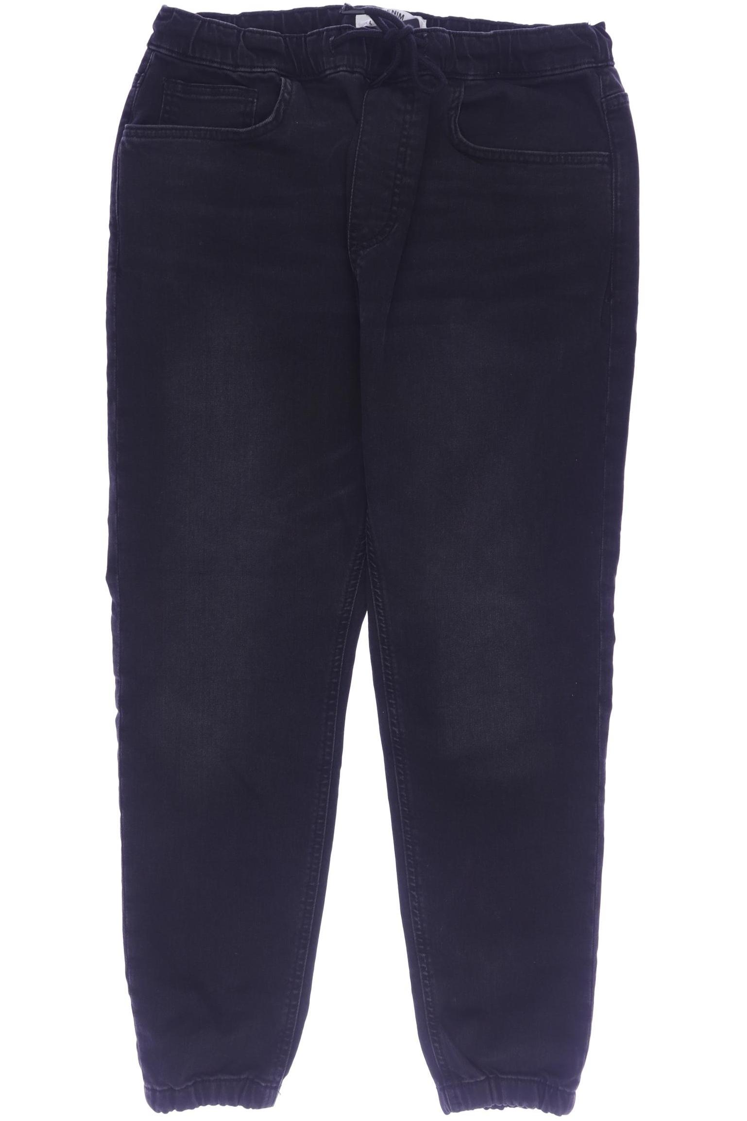 

bershka Herren Jeans, schwarz, Gr. 0