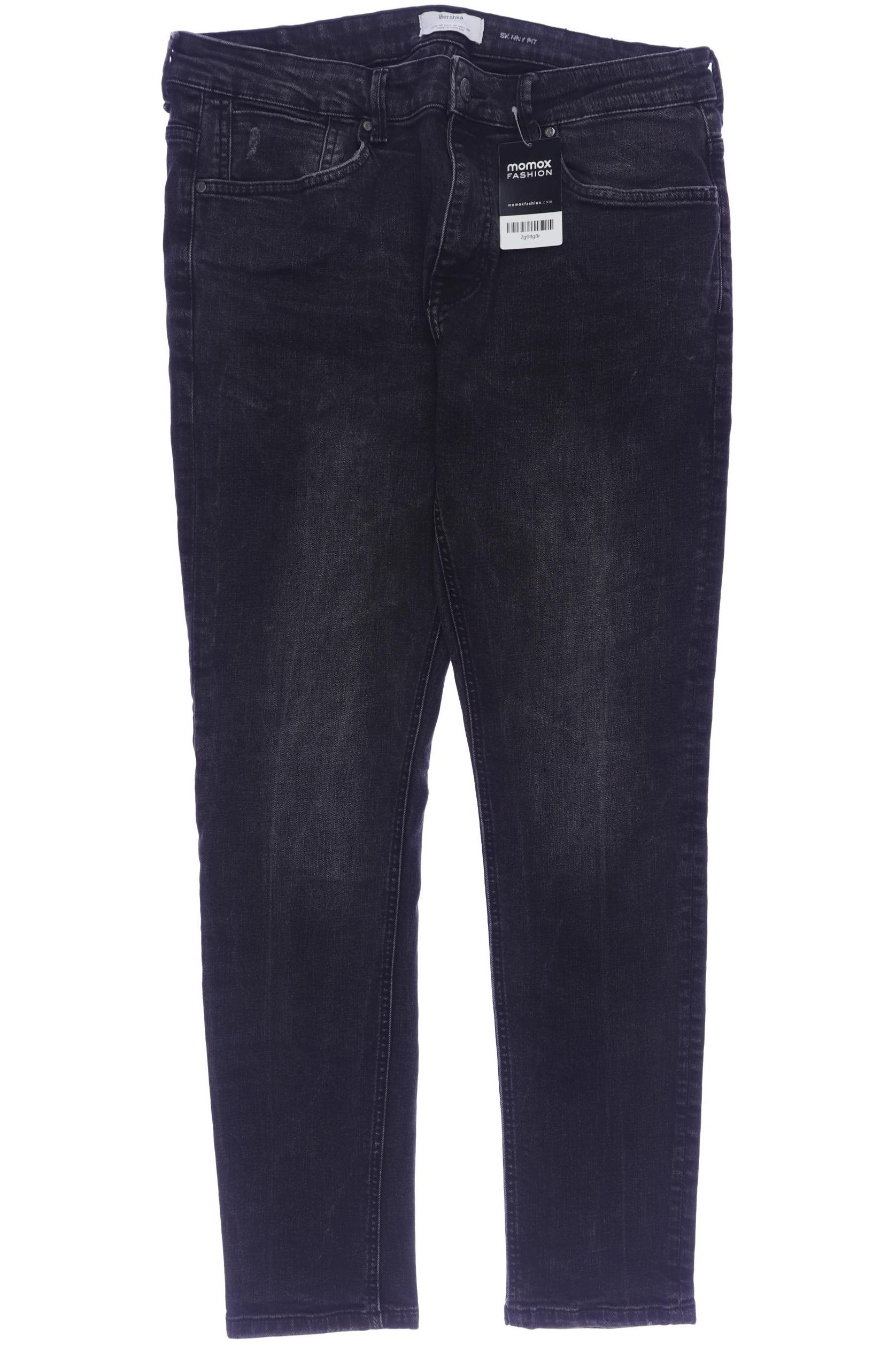 

bershka Herren Jeans, schwarz, Gr. 46
