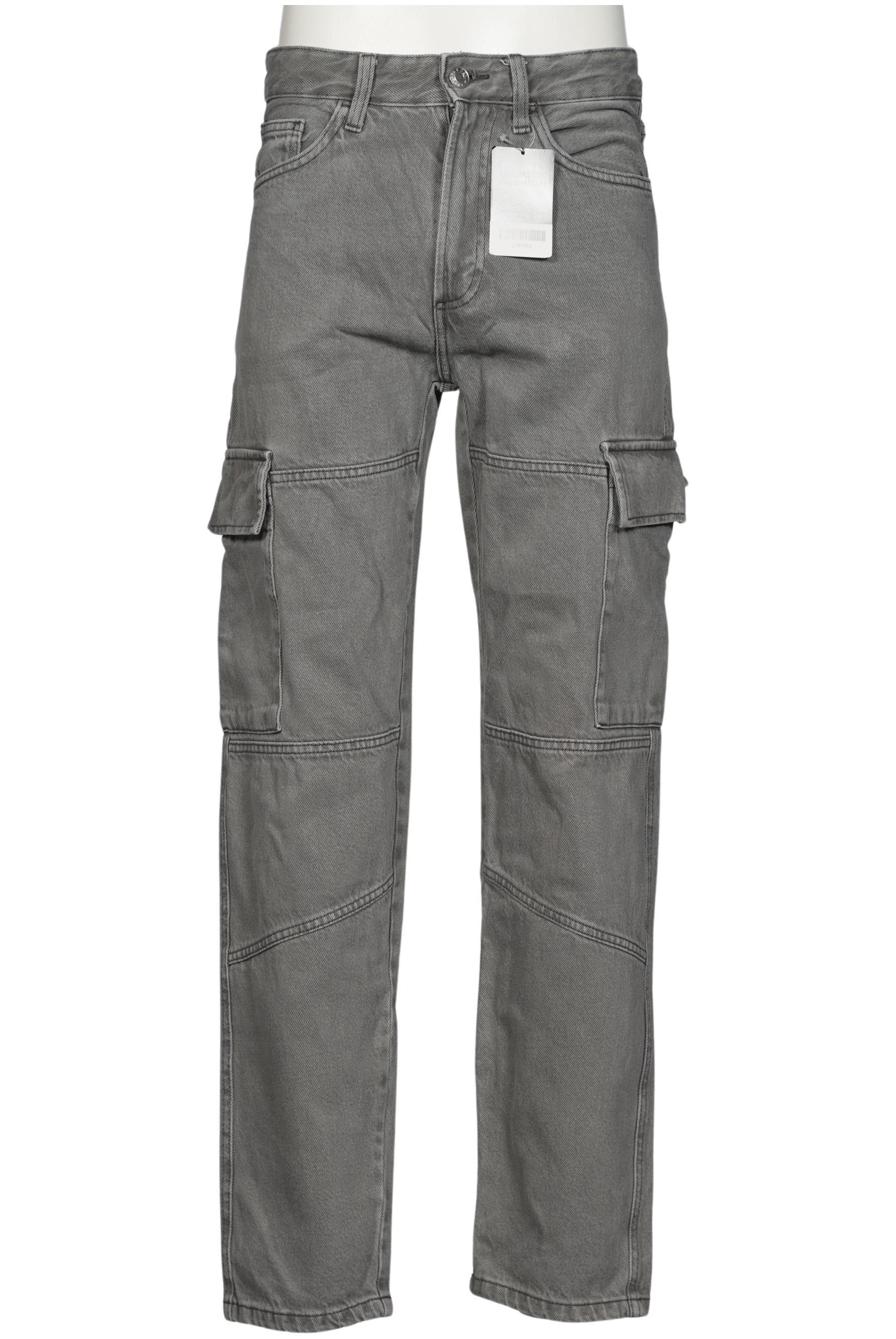 

bershka Herren Jeans, grau, Gr. 29