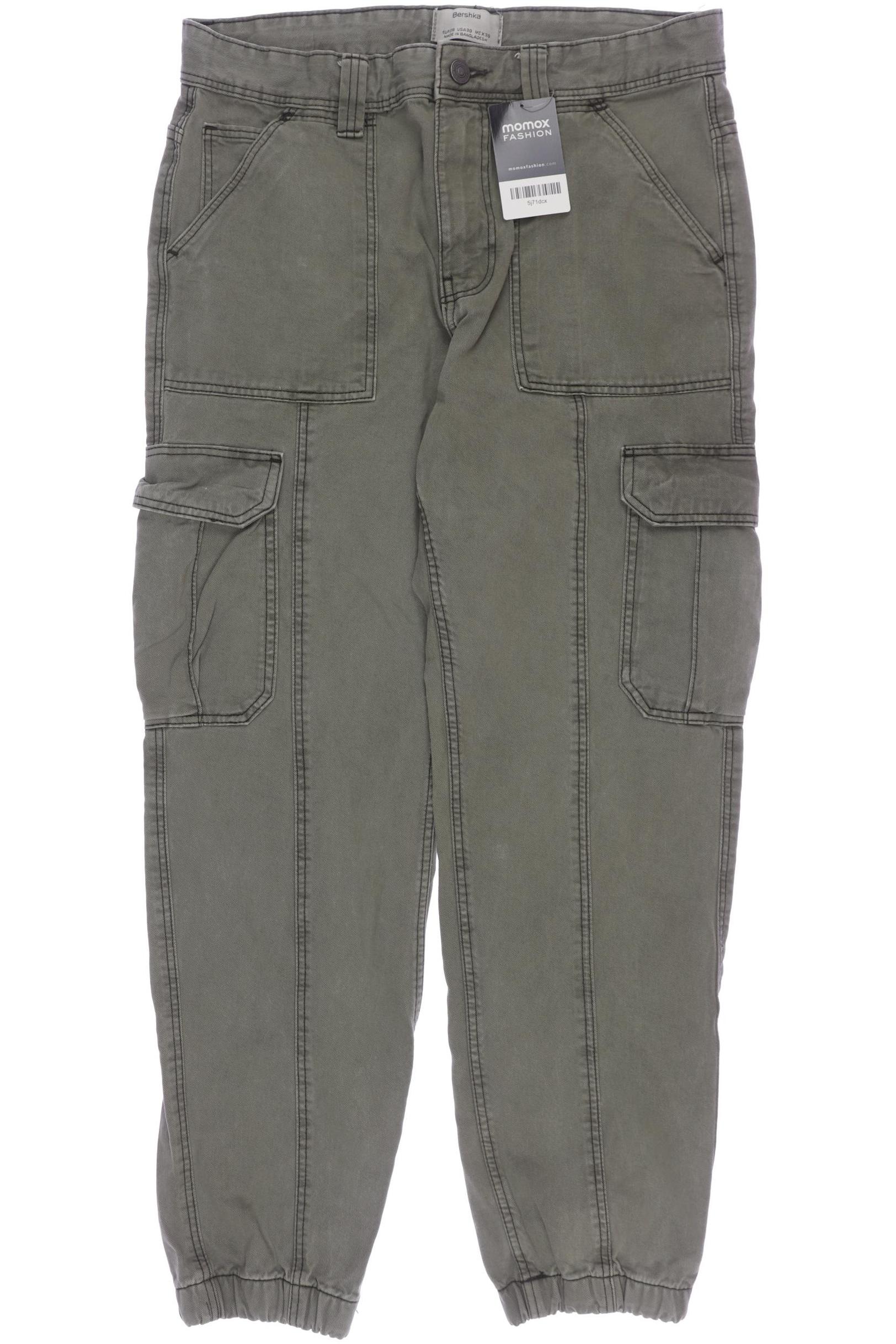 

bershka Herren Jeans, grün, Gr. 30