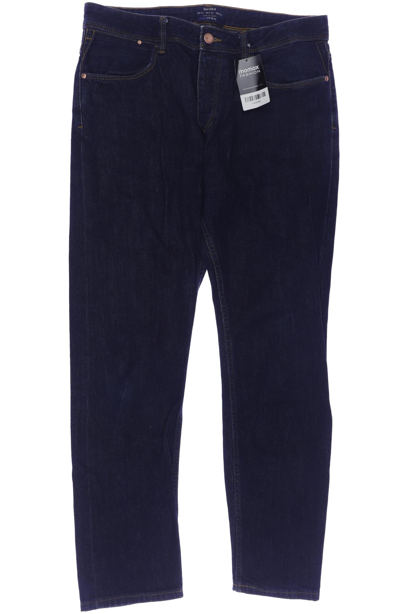 

bershka Herren Jeans, marineblau, Gr. 32